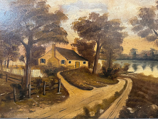 Antique Oil Painting in Frame