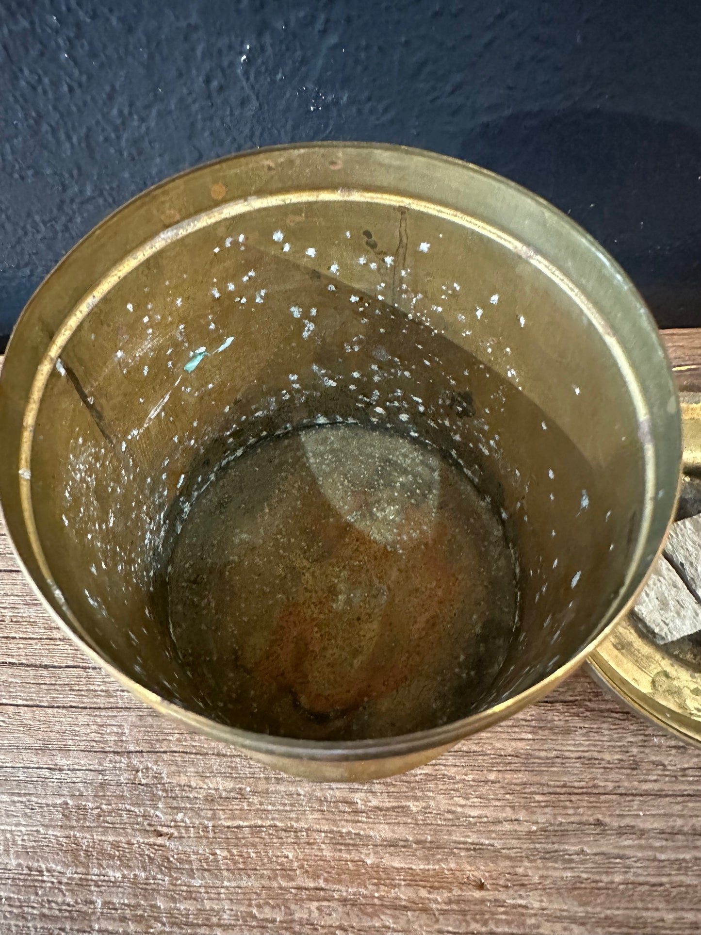 Vintage Brass Humidor