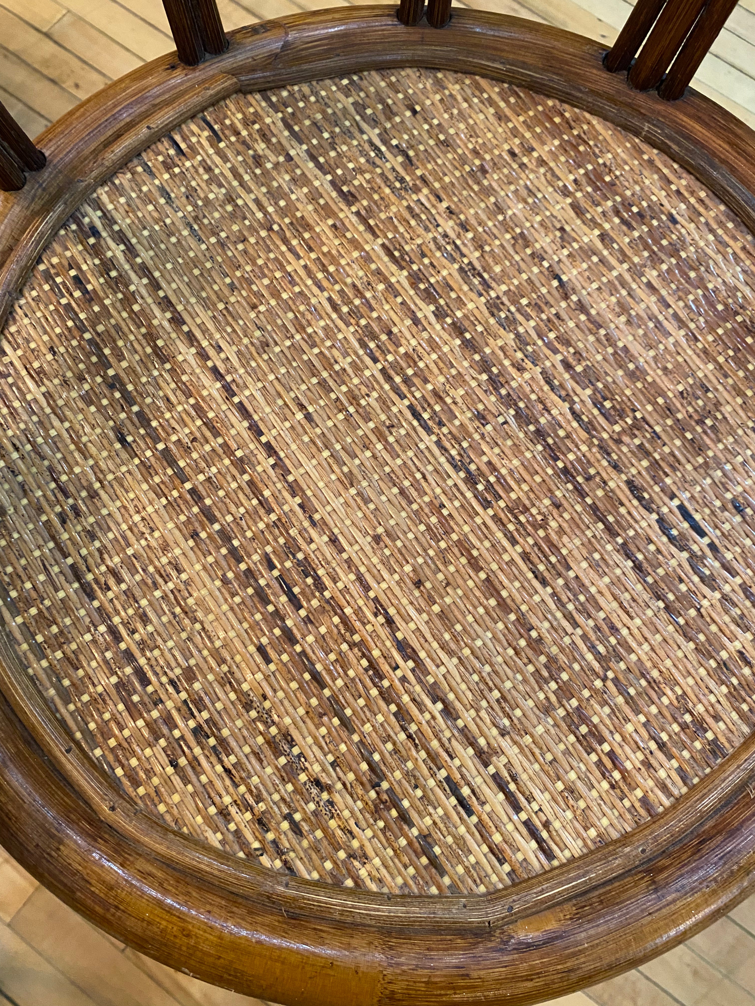 Vintage Bamboo Stool