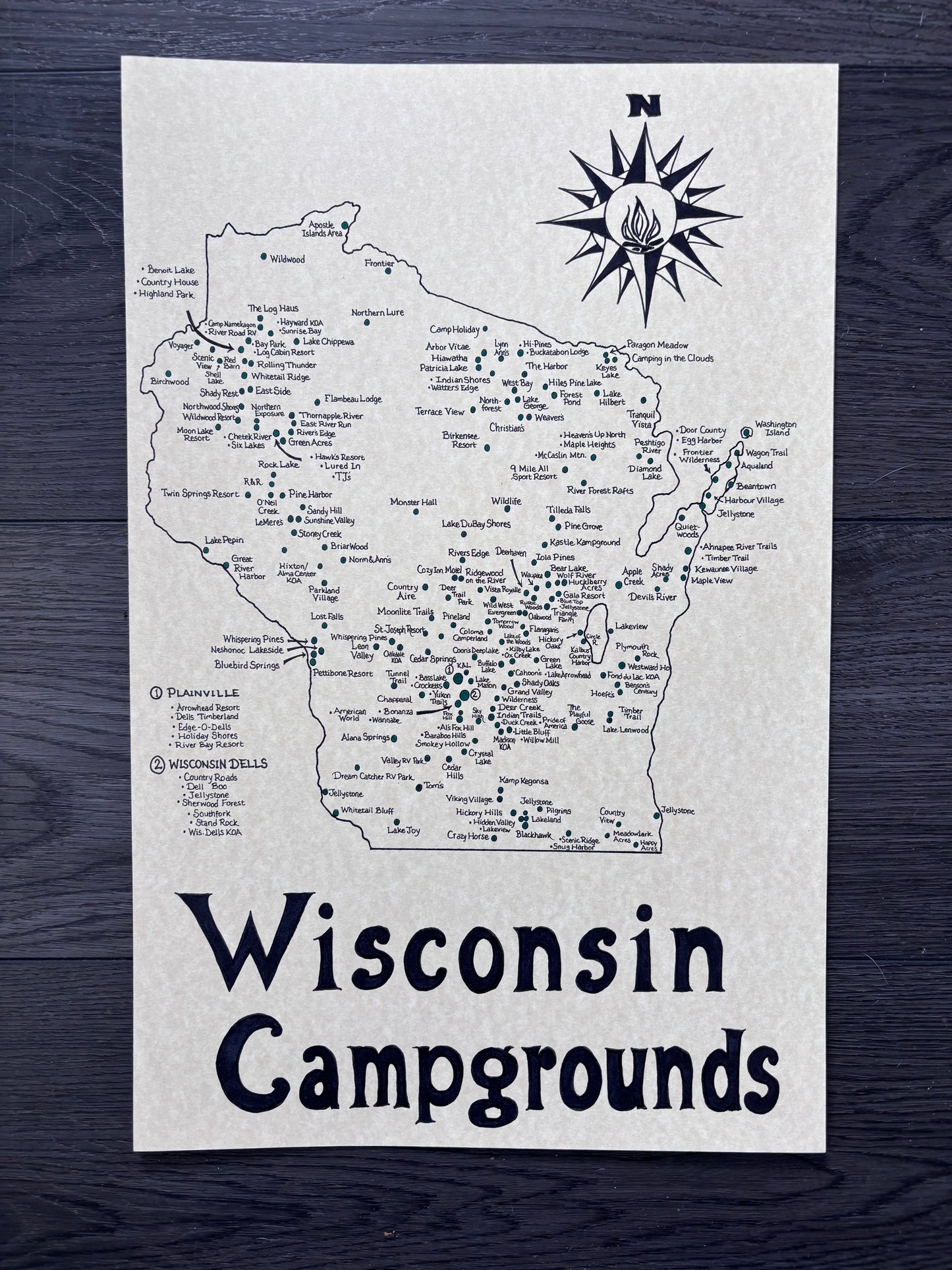 Wisconsin Campgrounds Map