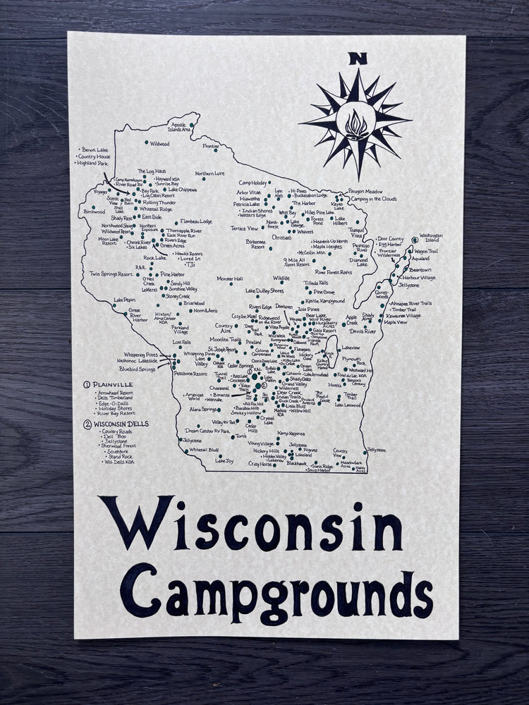 Wisconsin Campgrounds Map