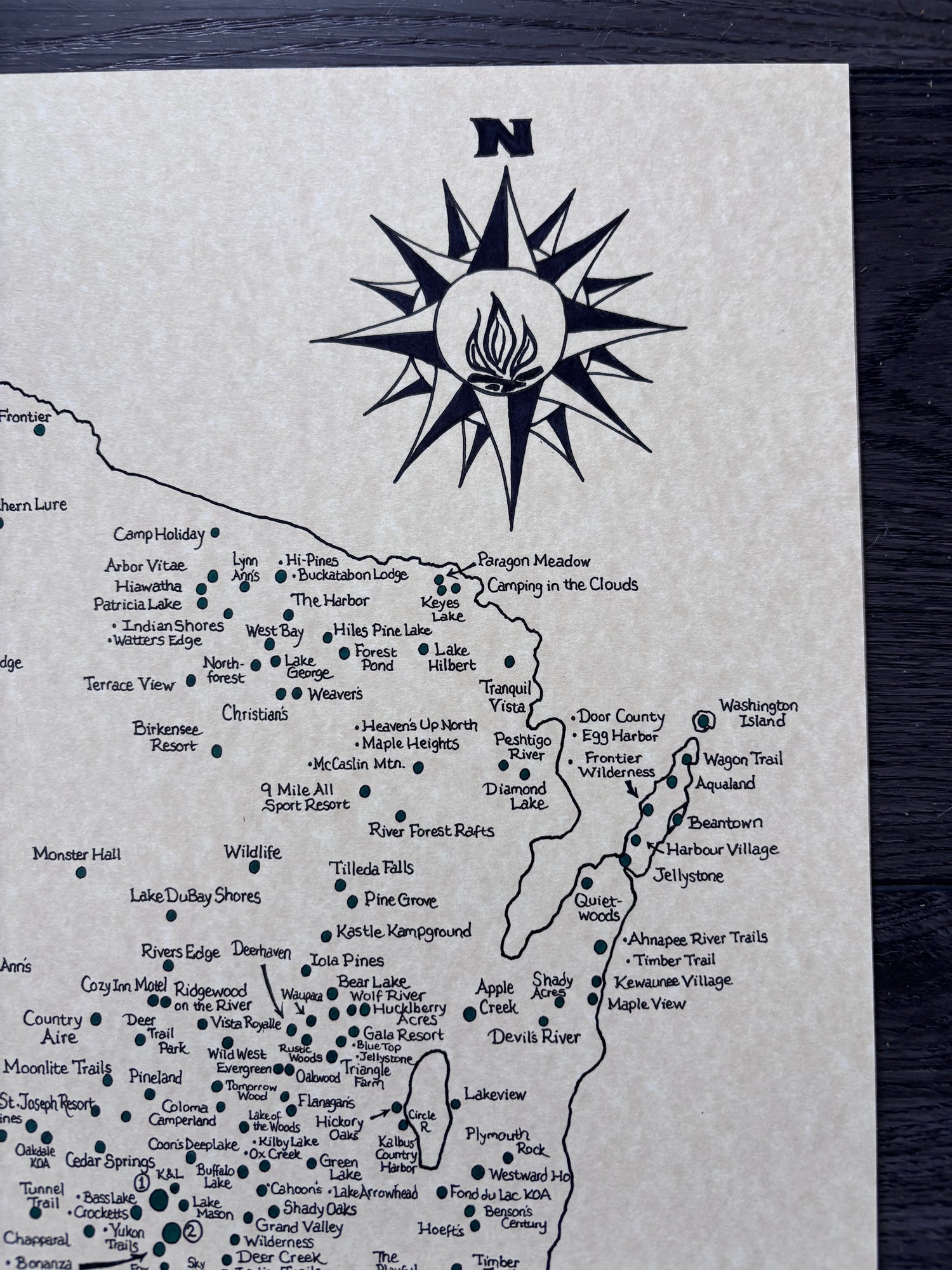 Wisconsin Campgrounds Map
