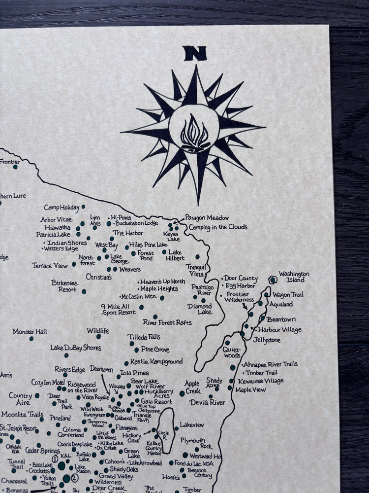 Wisconsin Campgrounds Map