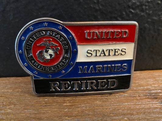 United States Retired Marine Buckle