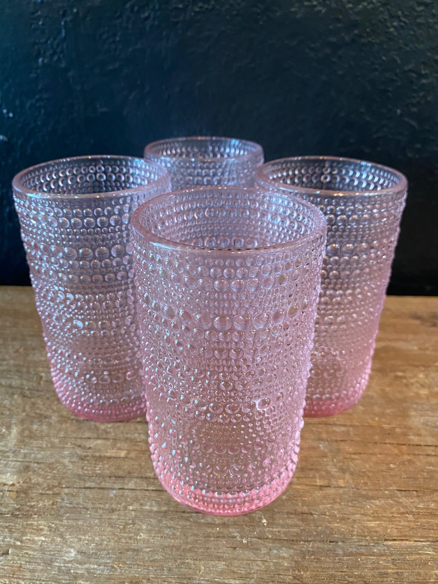 Pink Halo Glasses | Tall | Set Of Four