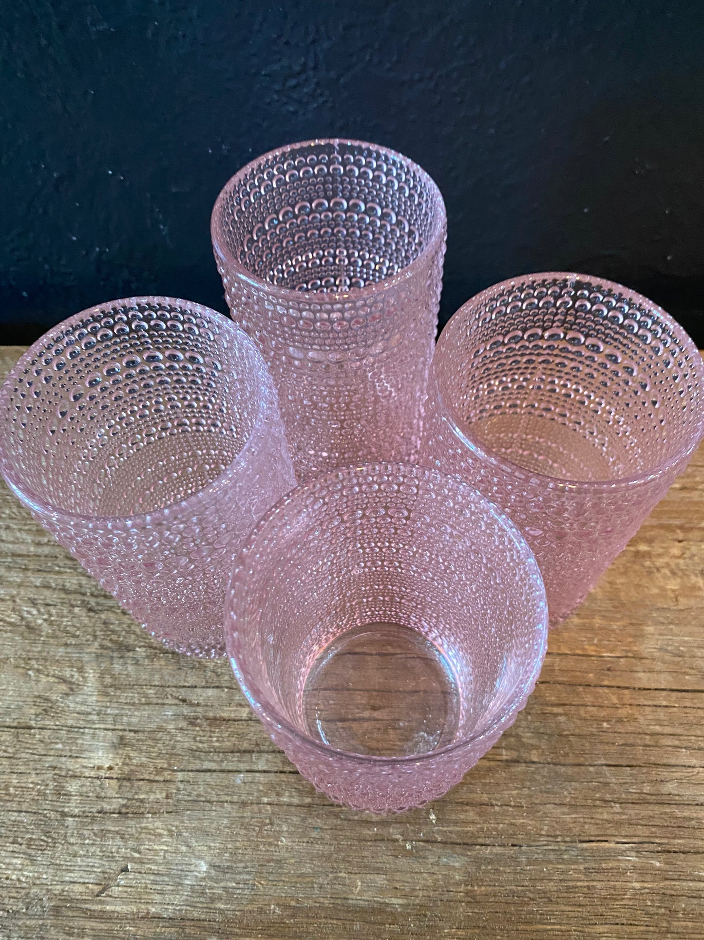 Pink Halo Glasses | Tall | Set Of Four