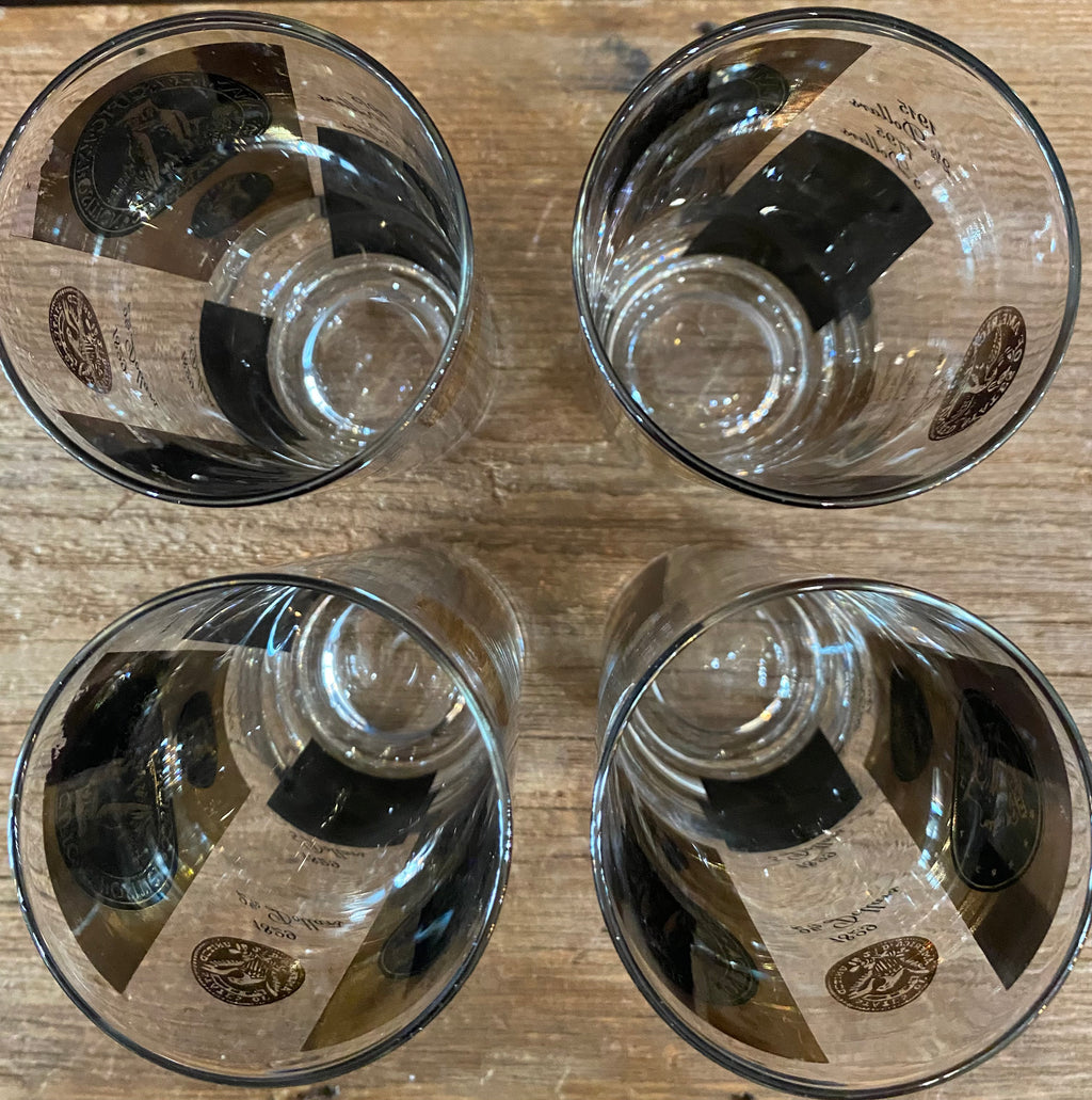 MCM Coin Glasses By Cera | Set Of Four