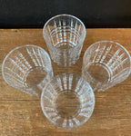 Mikasa Rocks Glasses | Plaid Pattern | Set Of Four