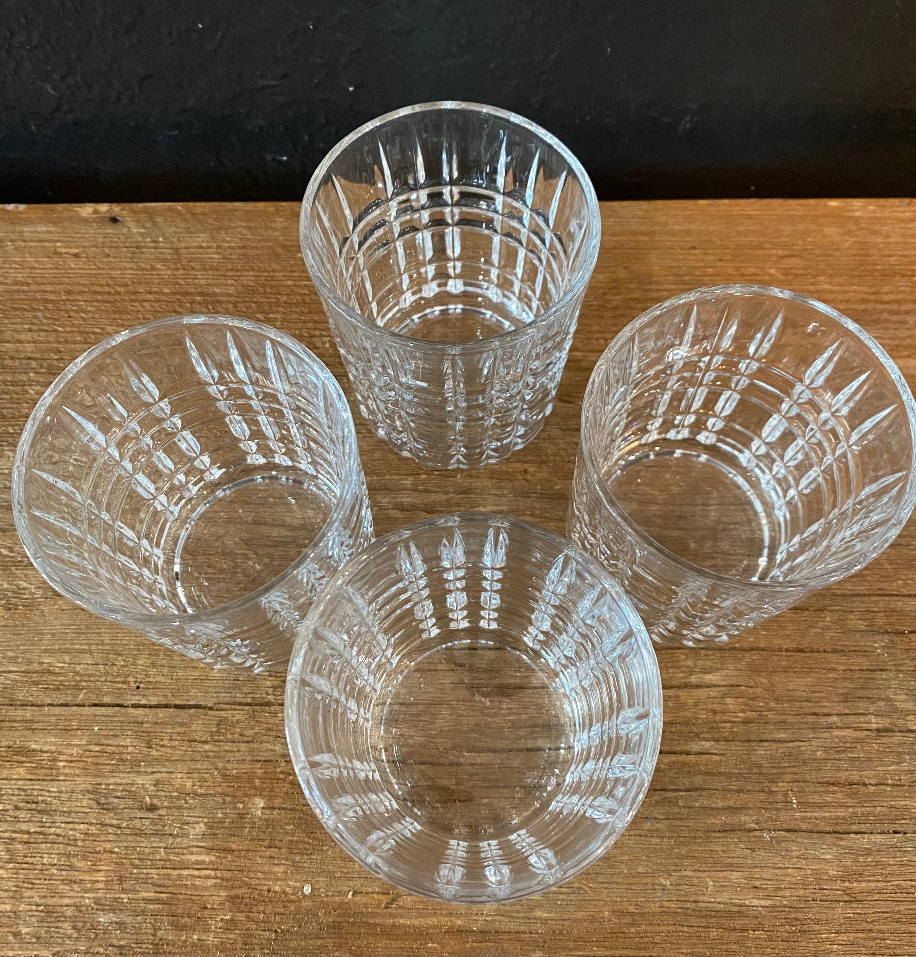Mikasa Rocks Glasses | Plaid Pattern | Set Of Four