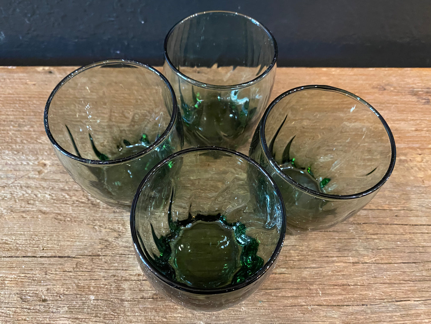 Green Rocks Glasses | Set Of Four