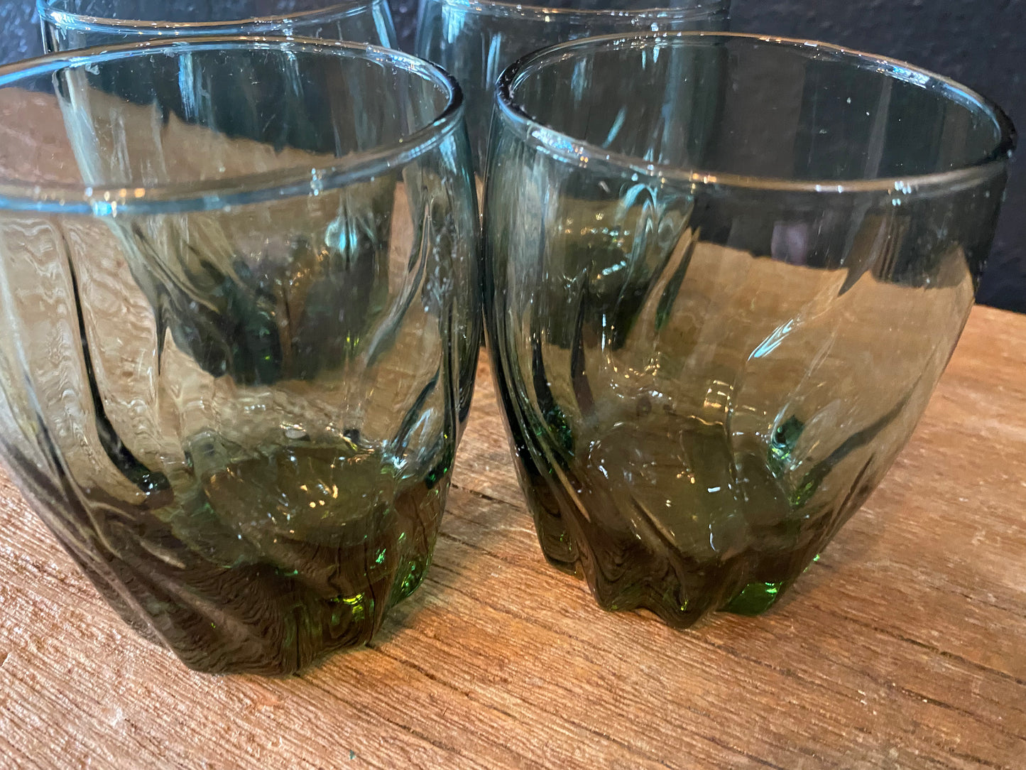 Green Rocks Glasses | Set Of Four