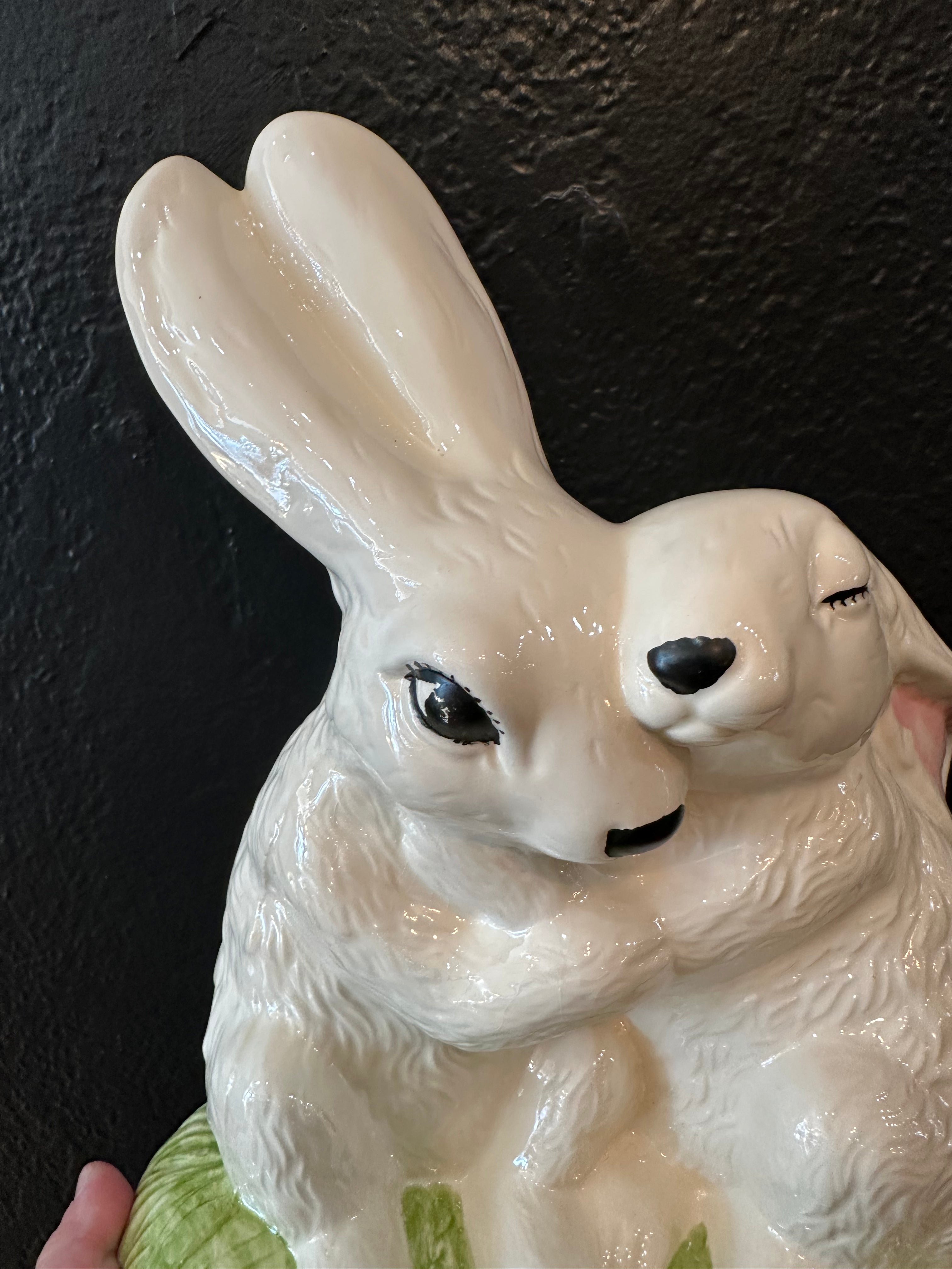 Ceramic Hugging Bunnies