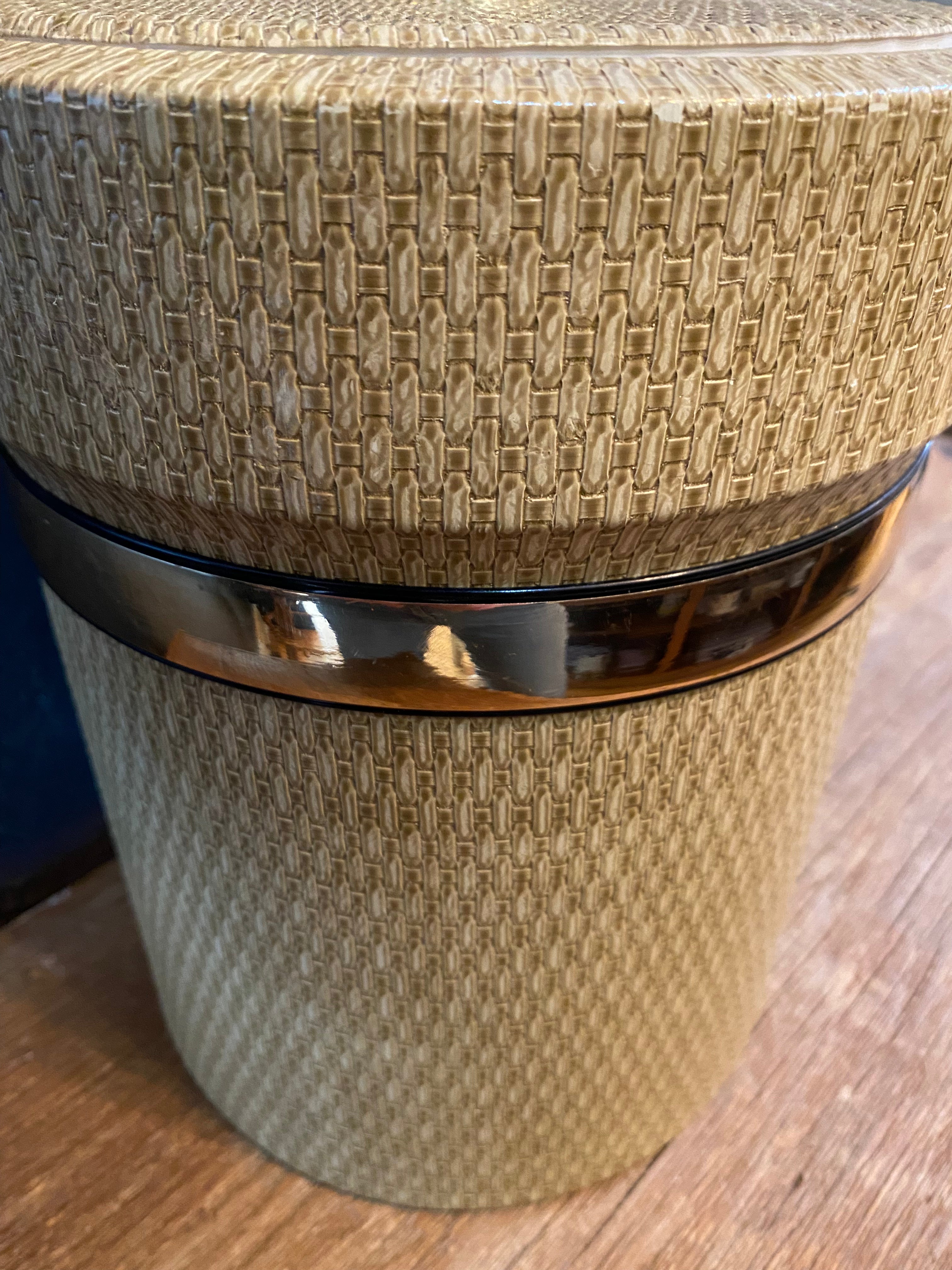 Basket Weave Ice Bucket