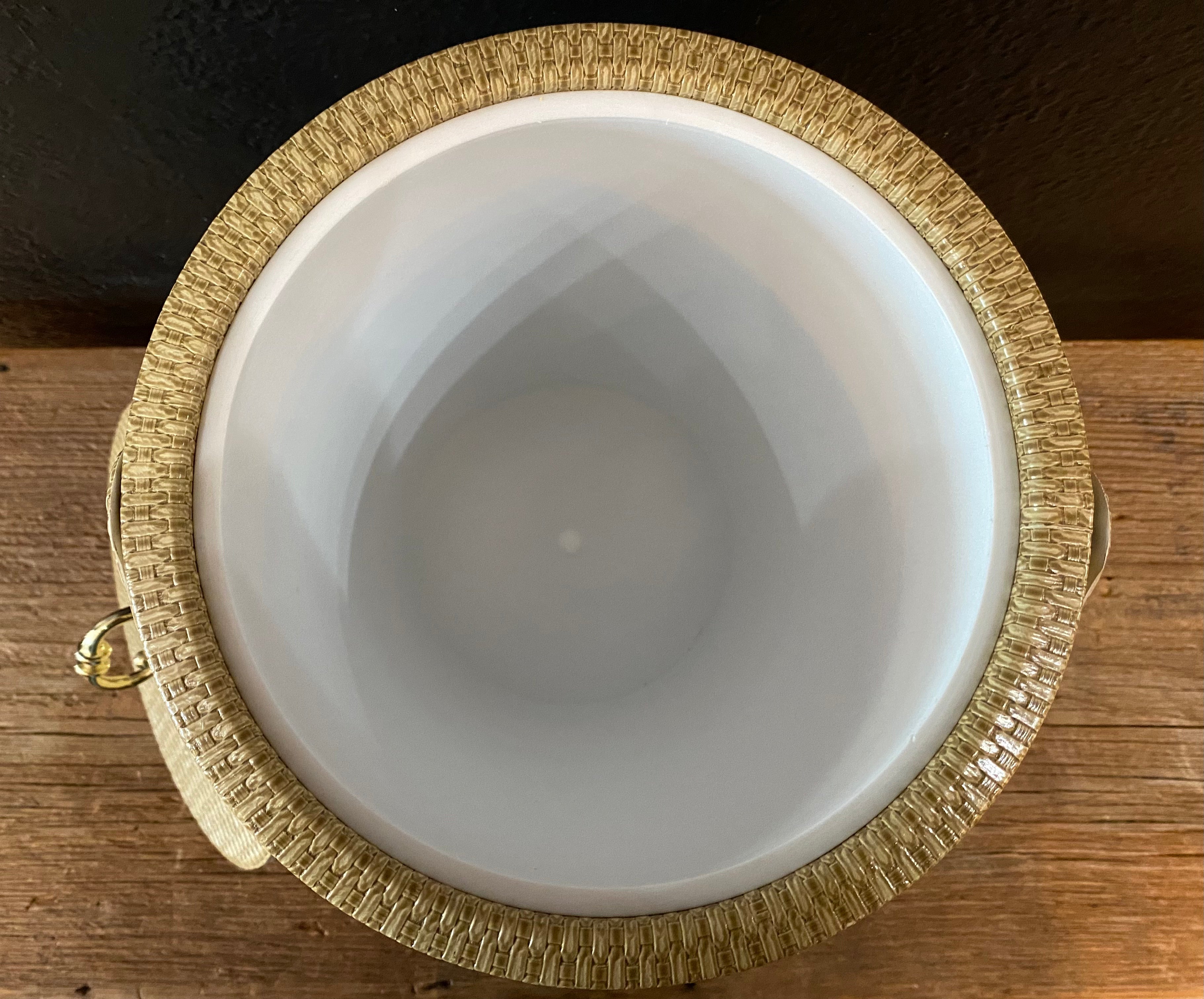 Basket Weave Ice Bucket