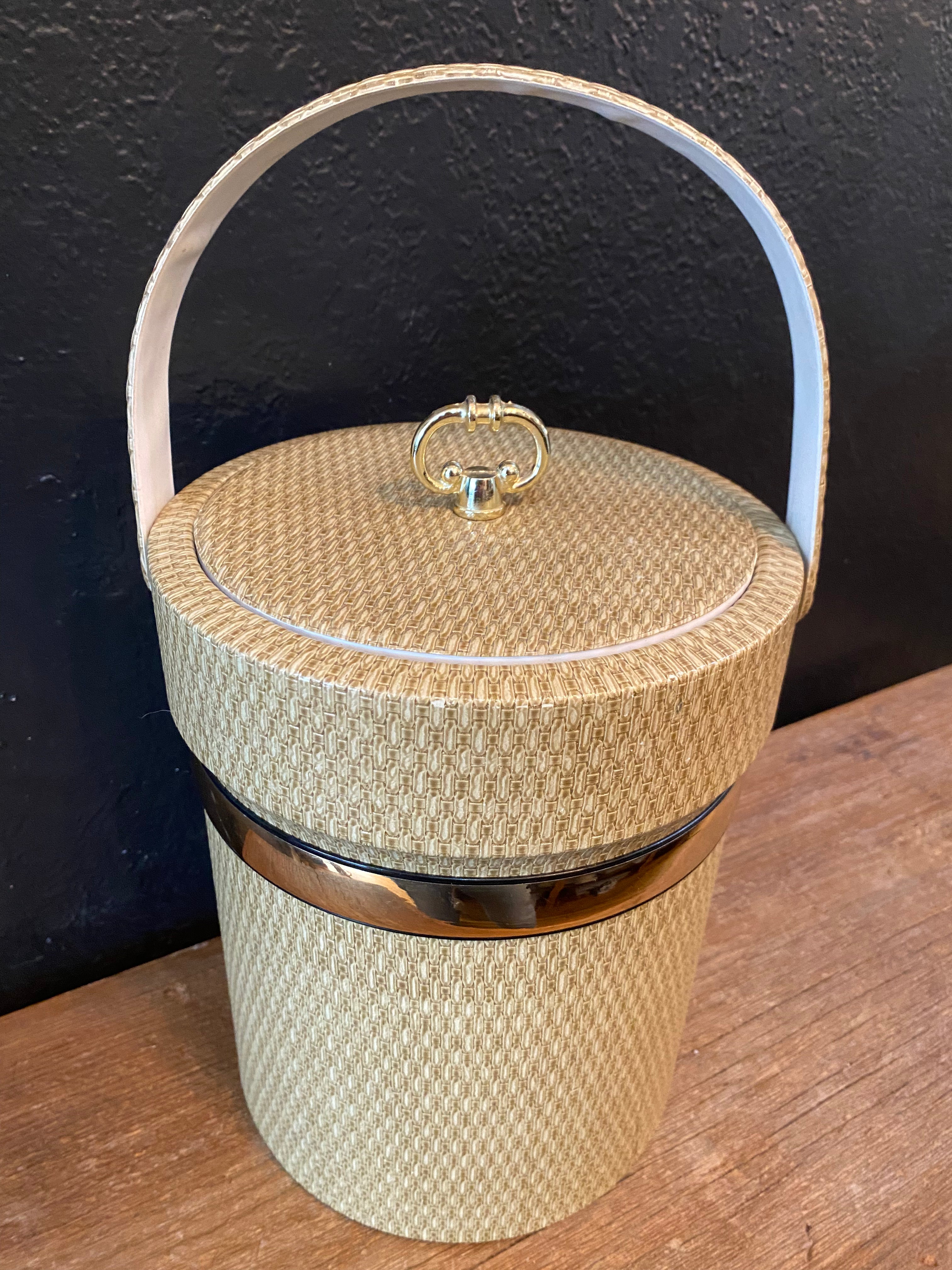 Basket Weave Ice Bucket