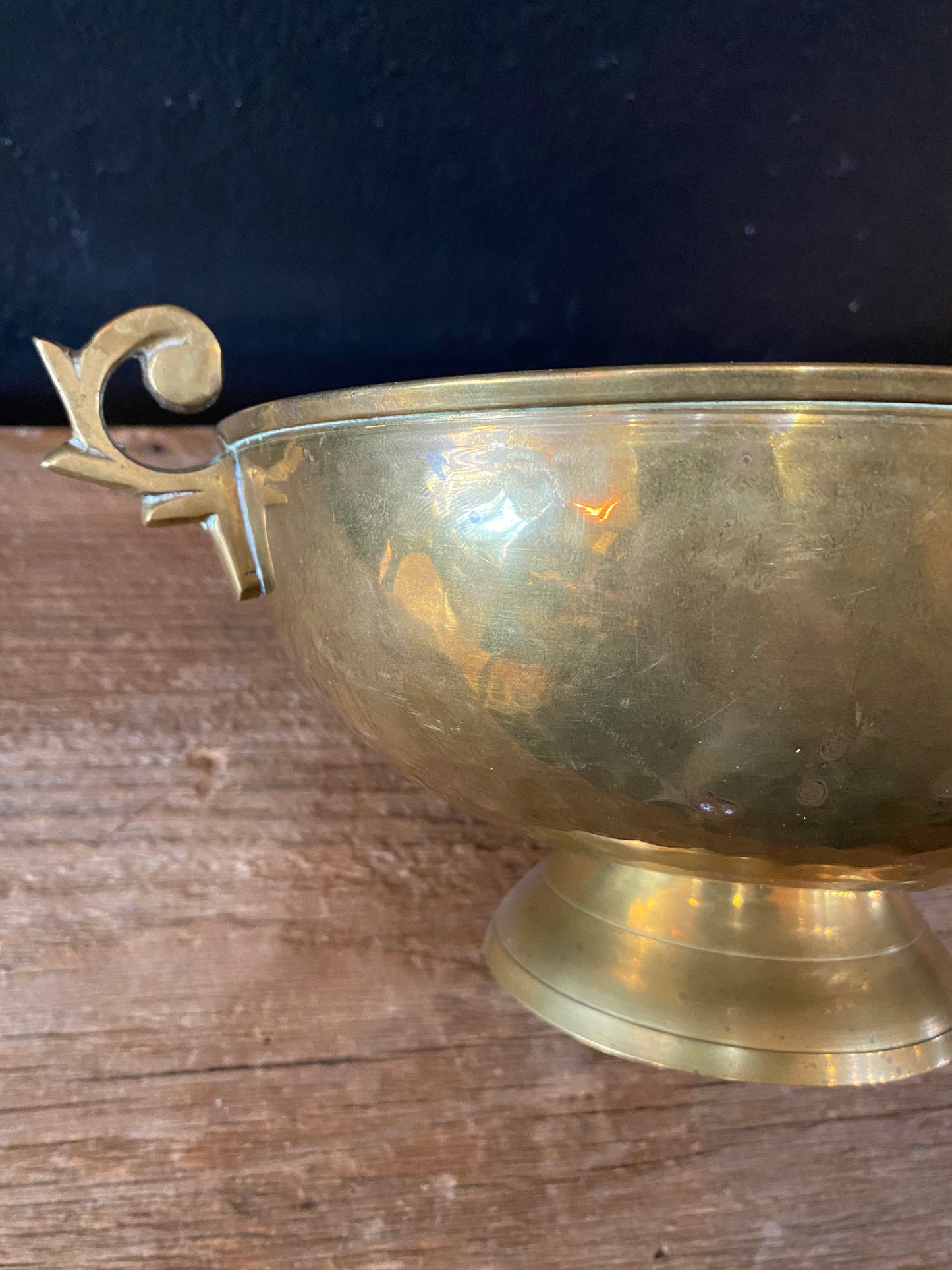 Brass Pedestal Bowl