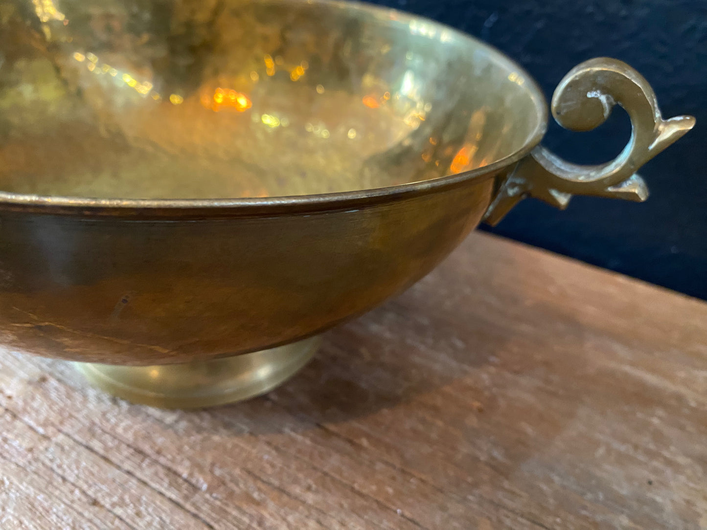 Brass Pedestal Bowl