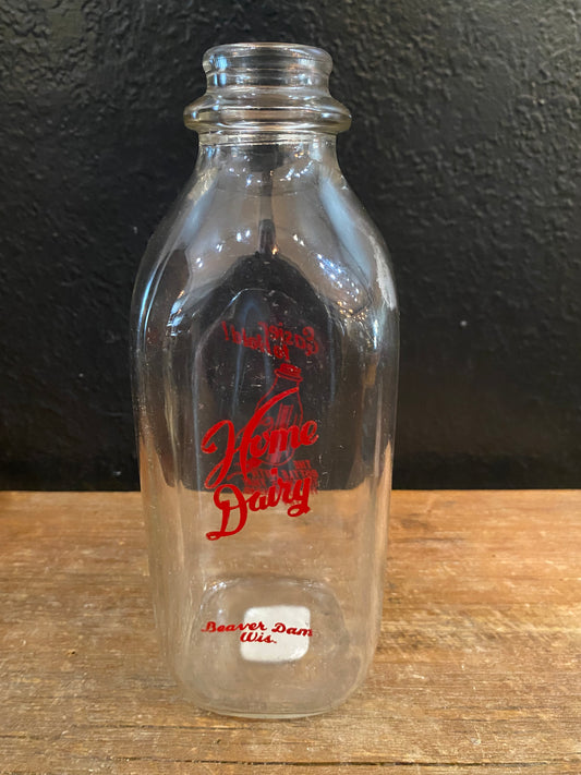 Vintage Home Dairy Milk Bottle