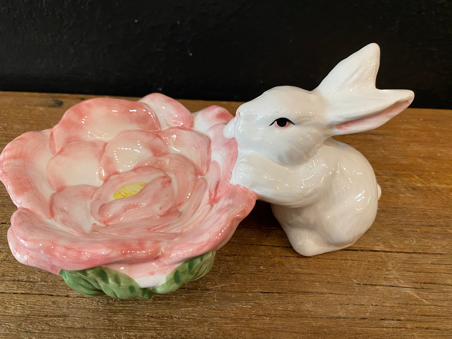 Bunny Dish | Pink Flower