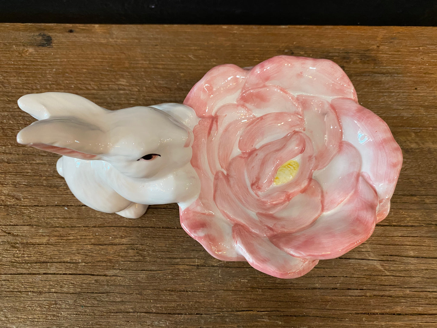 Bunny Dish | Pink Flower