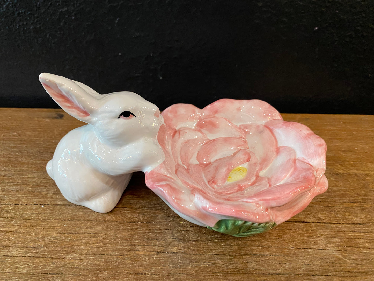 Bunny Dish | Pink Flower