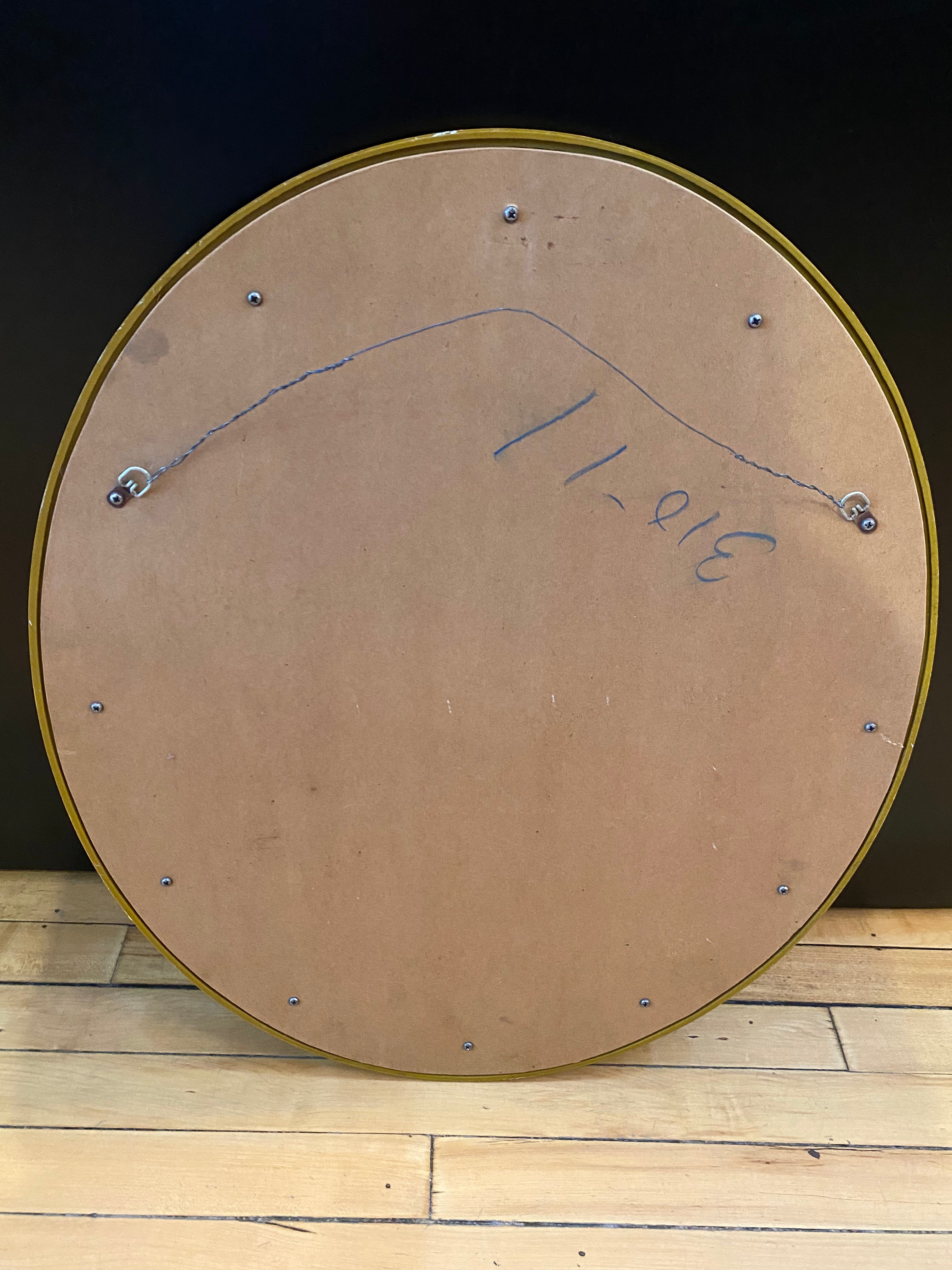 Oval Gold Mirror