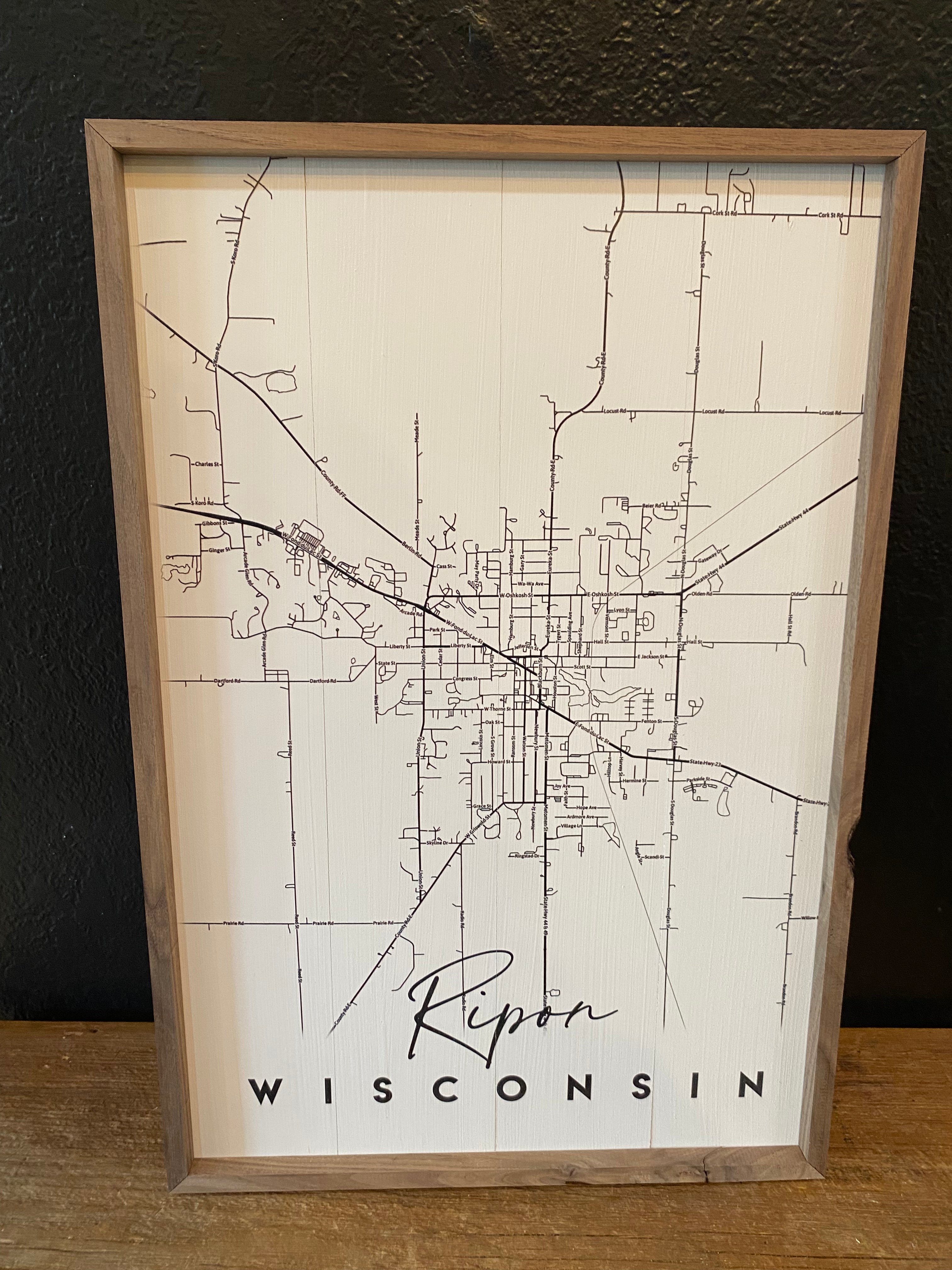 Framed Ripon, WI Print
