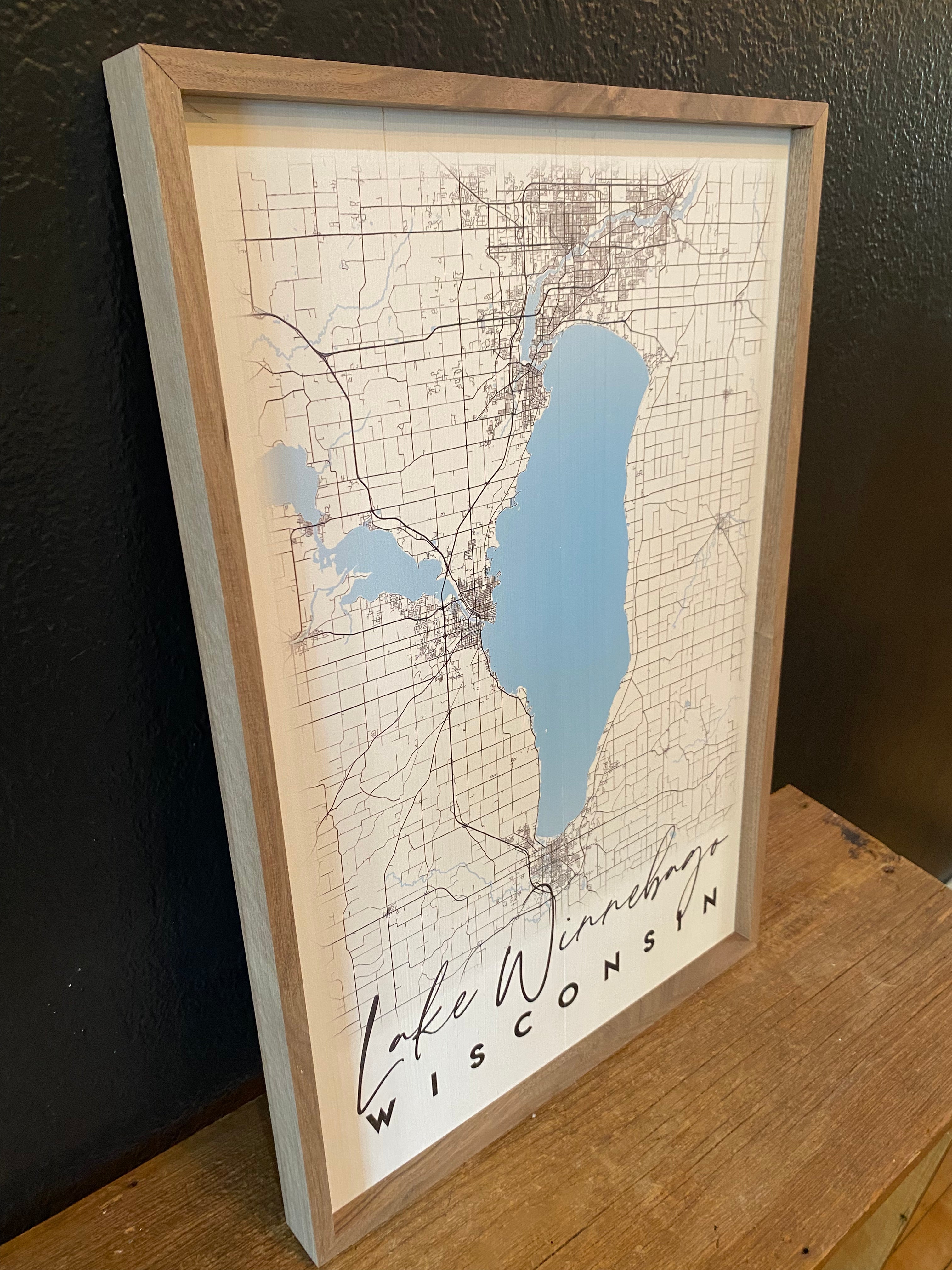Framed Lake Winnebago Print