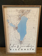 Framed Lake Winnebago Print