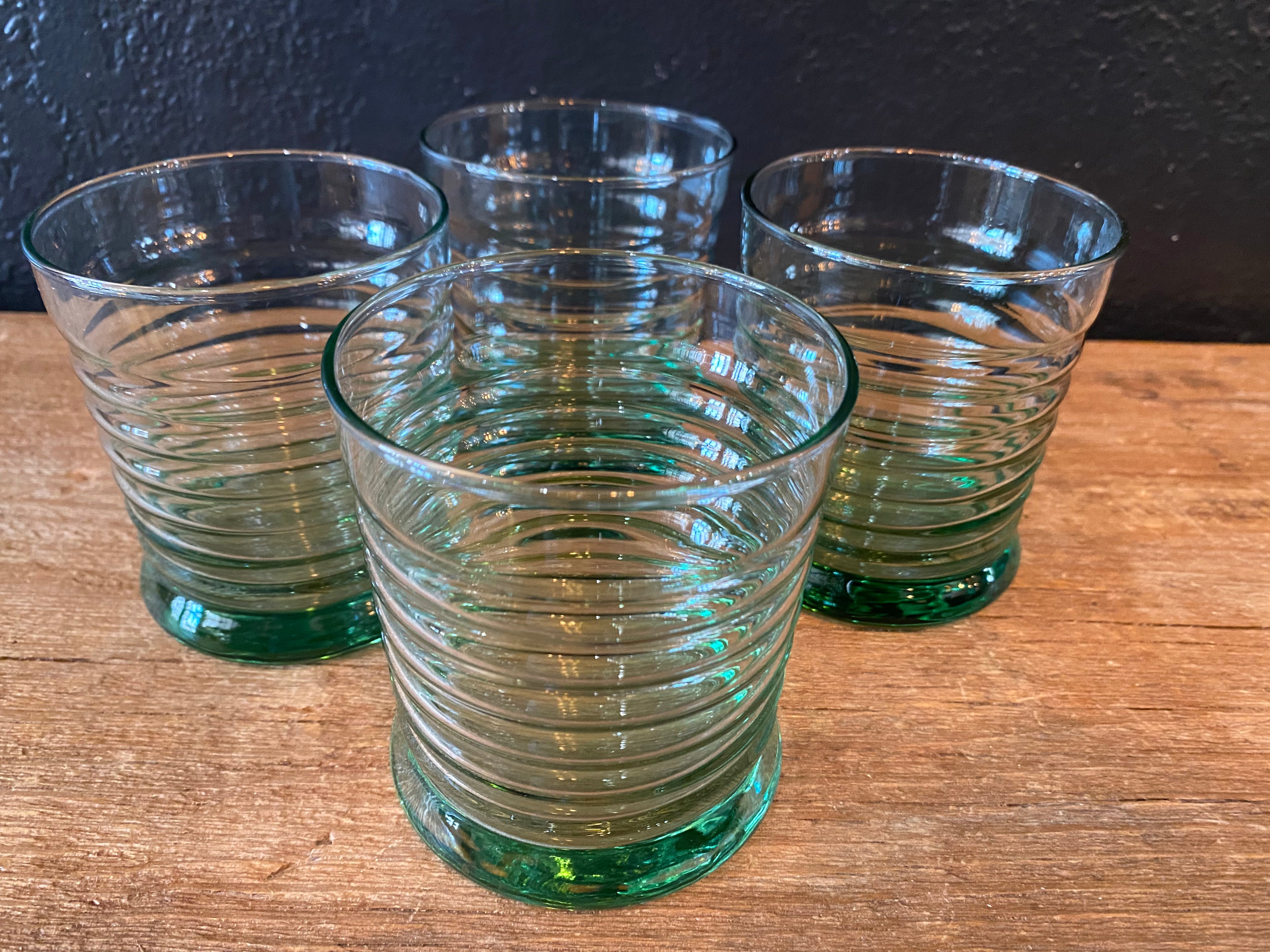 Green Rocks Glasses | Set Of Four