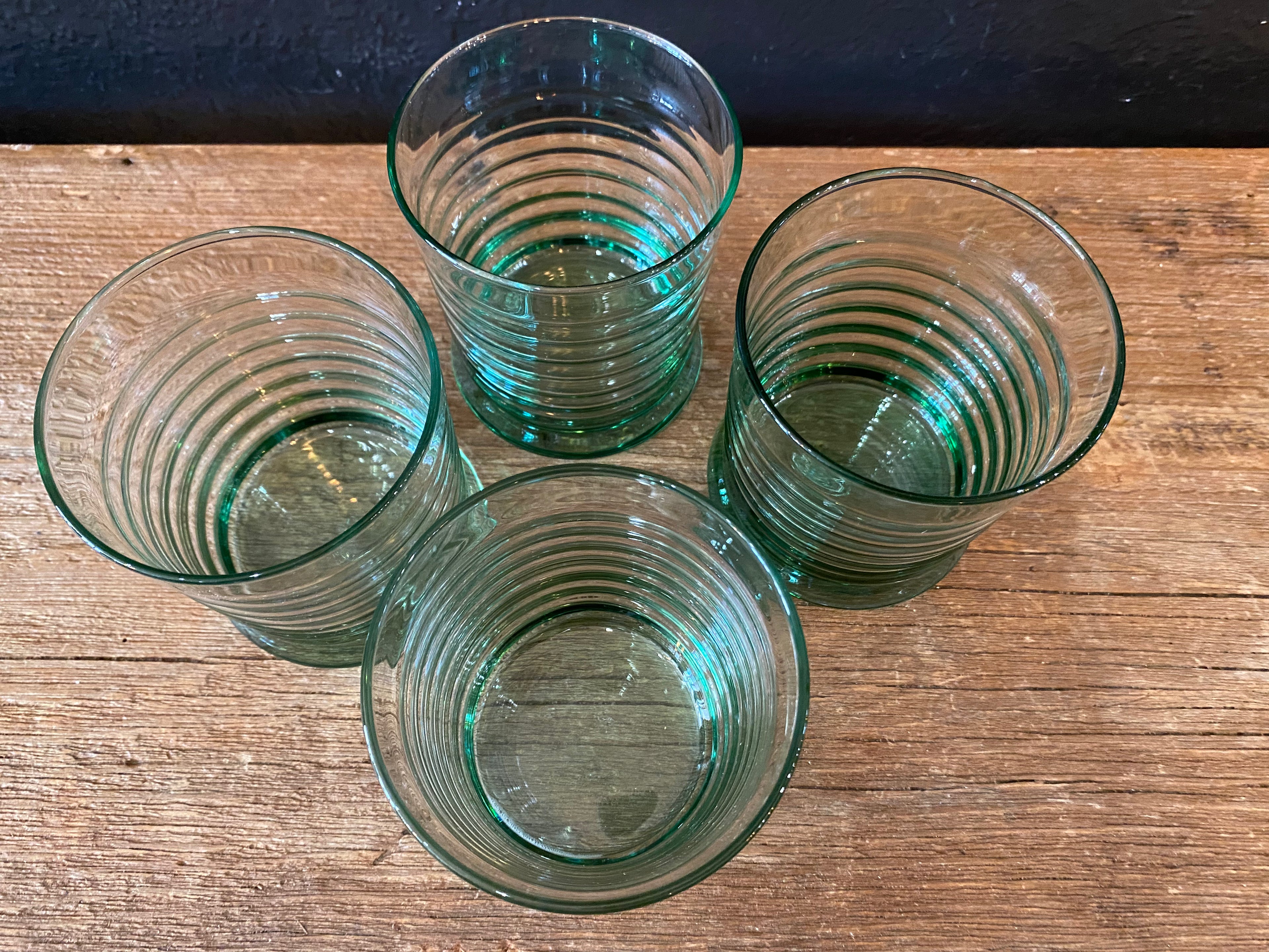 Green Rocks Glasses | Set Of Four