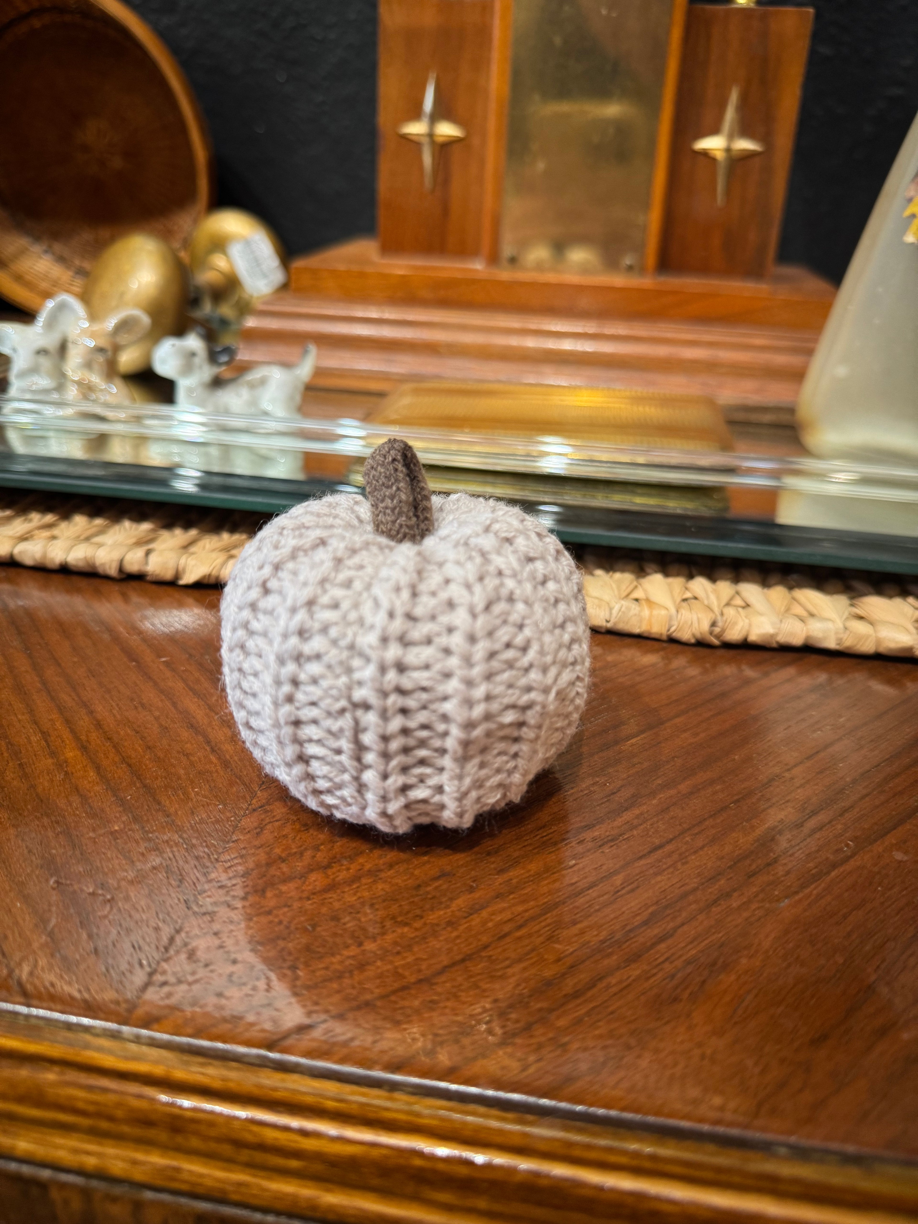 Mini Knit Pumpkins