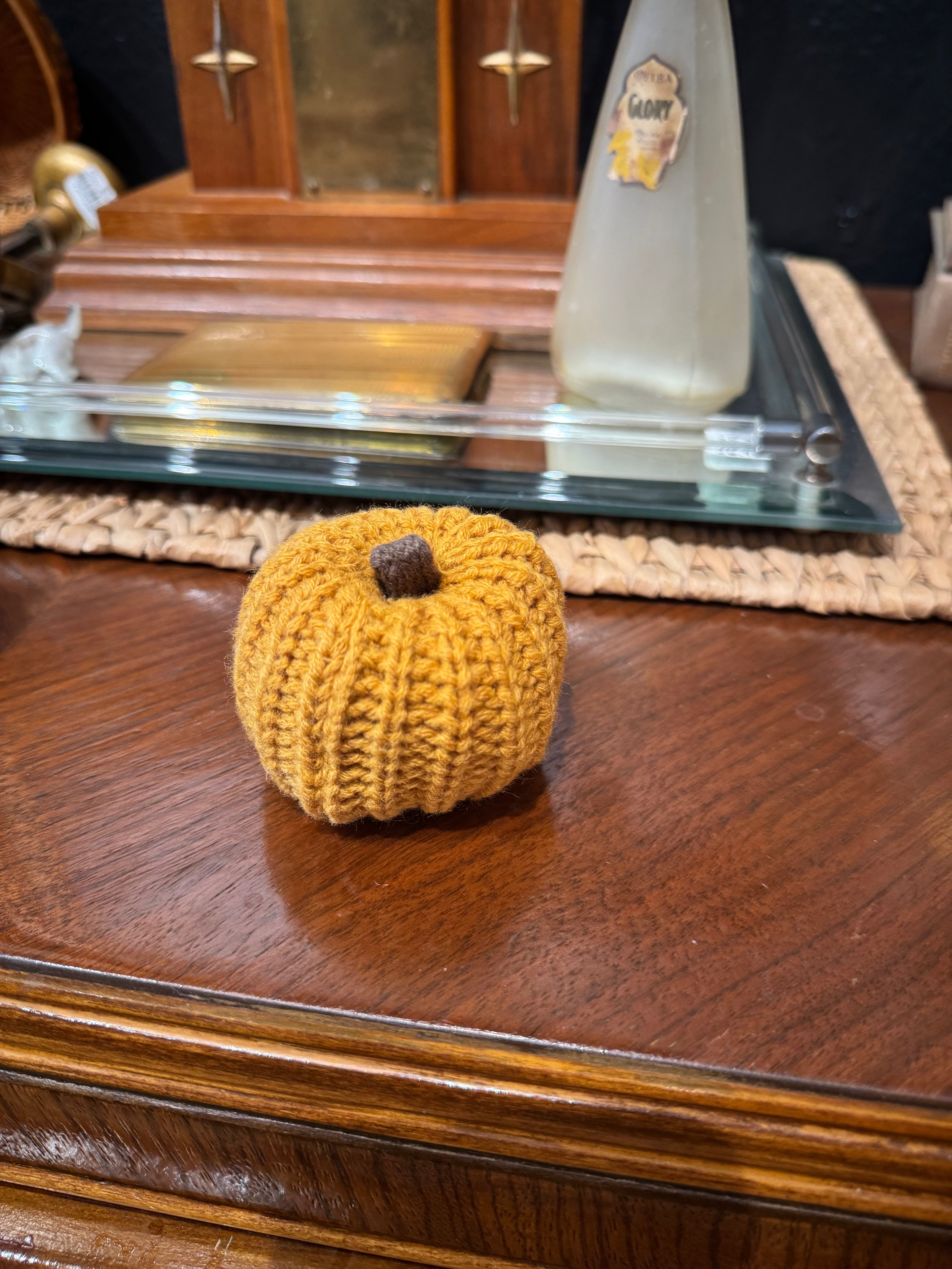 Mini Knit Pumpkins