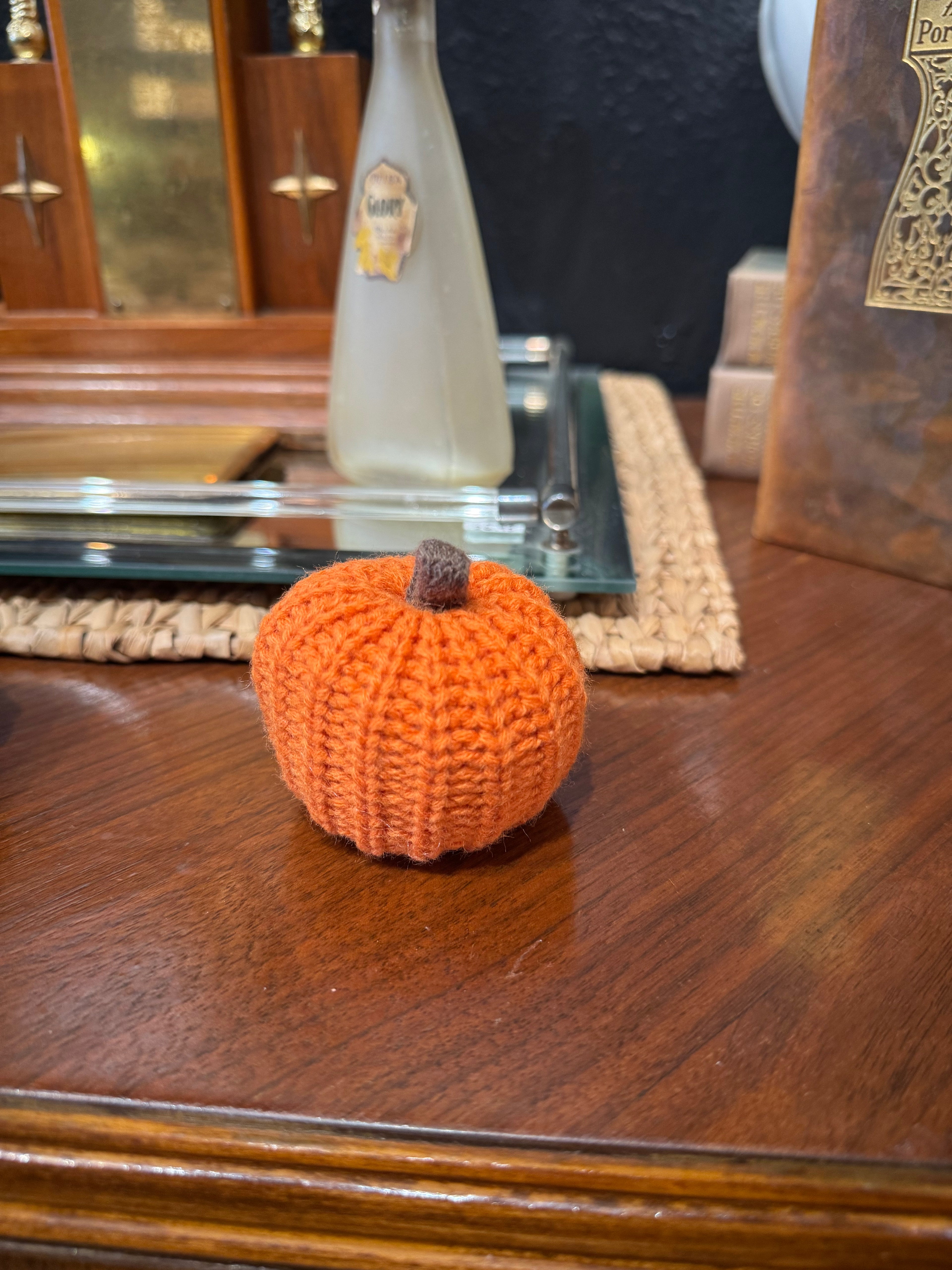 Mini Knit Pumpkins