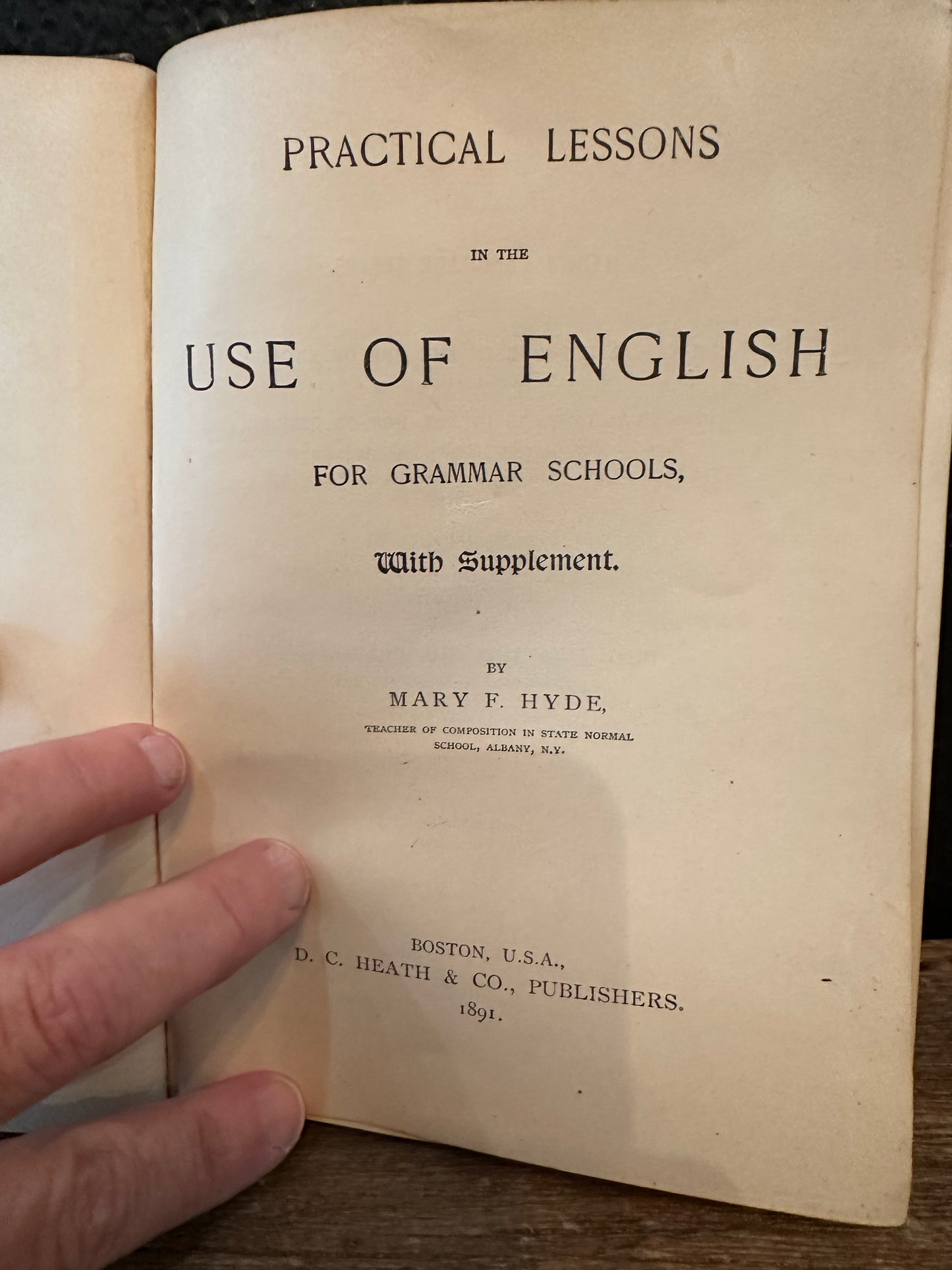 Practical Lessons in the Use of English Antique Book