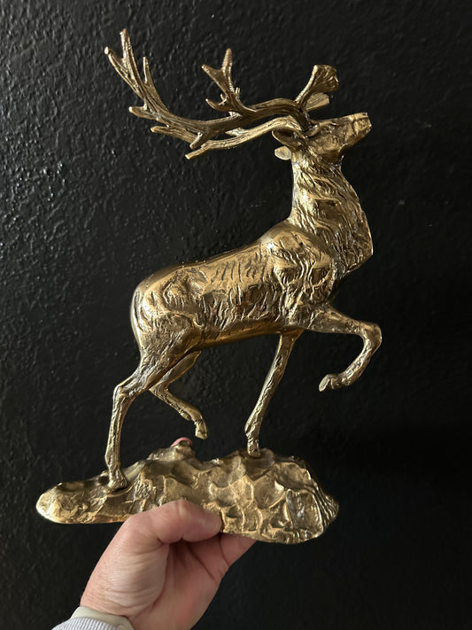 Vintage Brass Elk