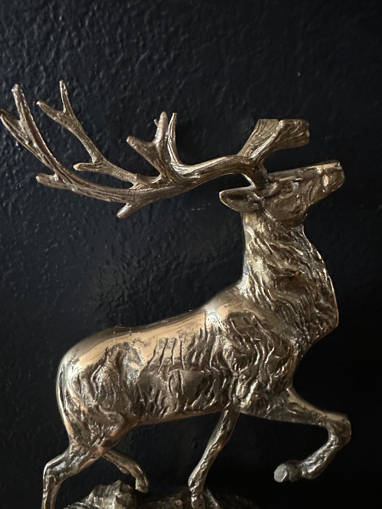 Vintage Brass Elk