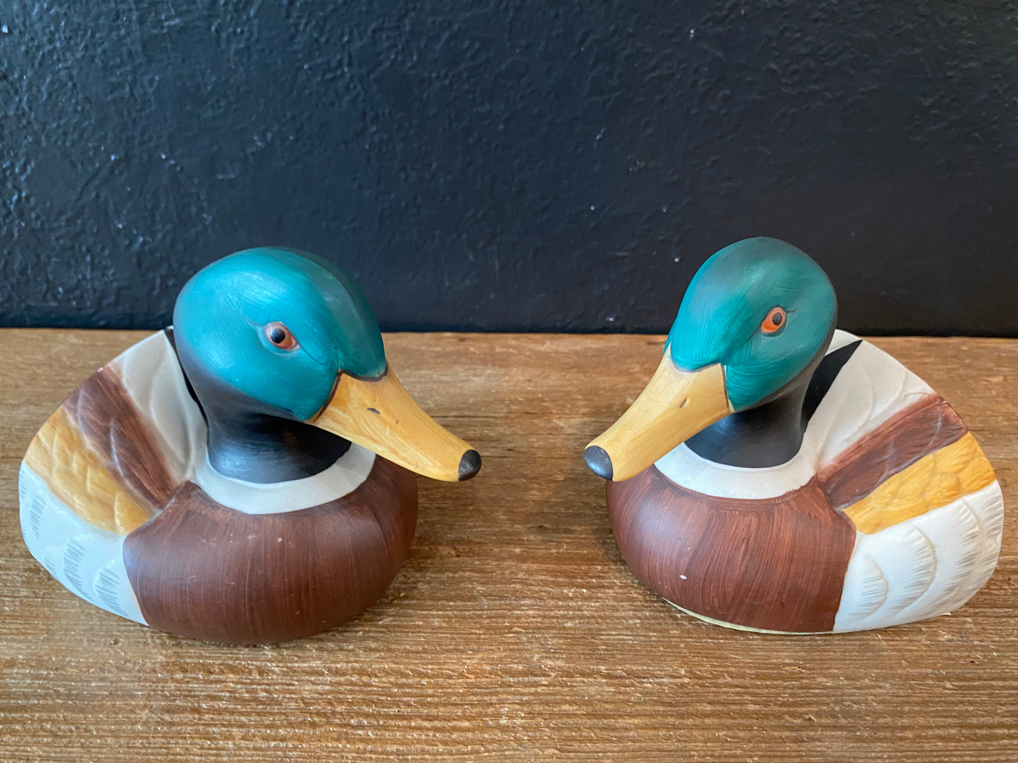 Ceramic Duck Book Ends