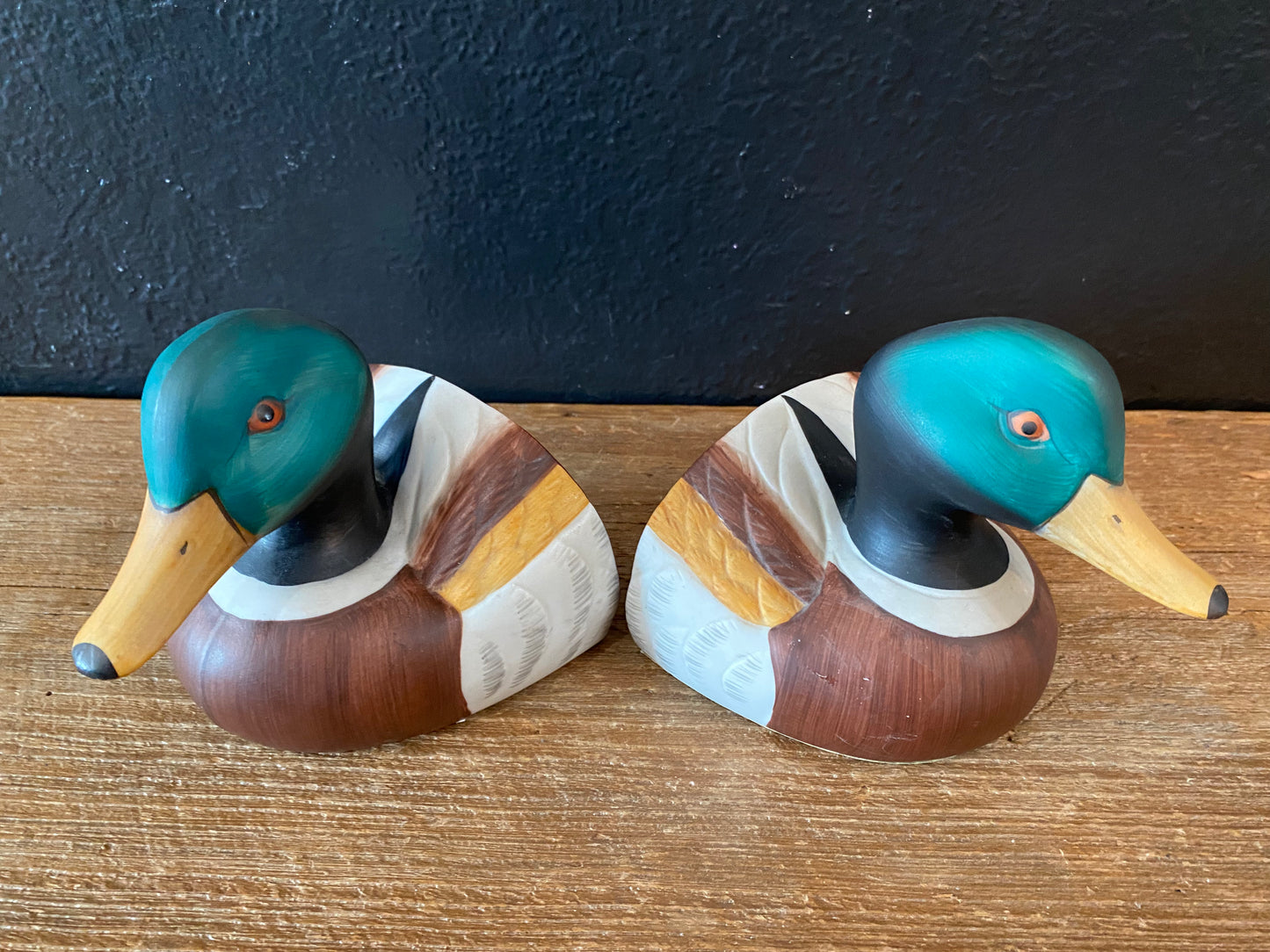 Ceramic Duck Book Ends