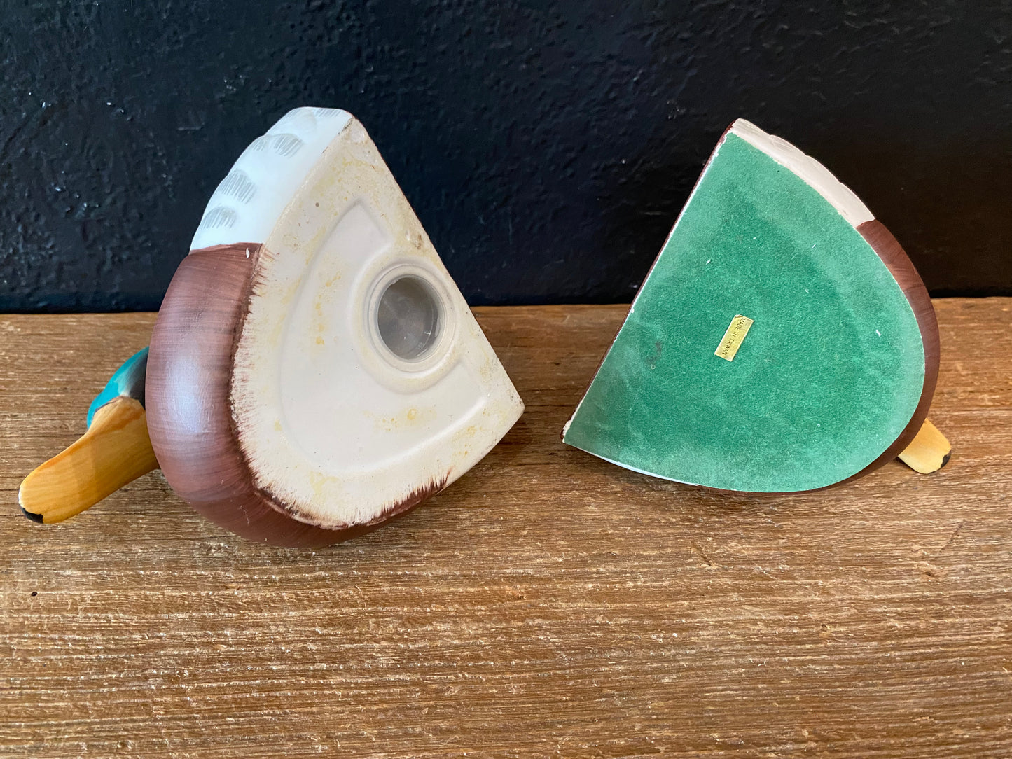 Ceramic Duck Book Ends