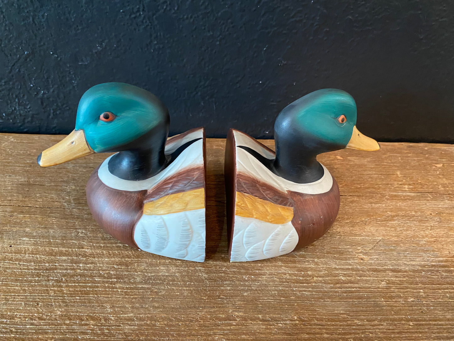 Ceramic Duck Book Ends