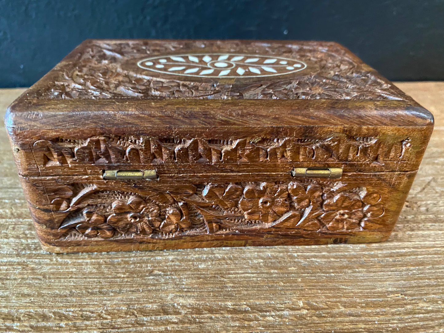 Carved Wood Box