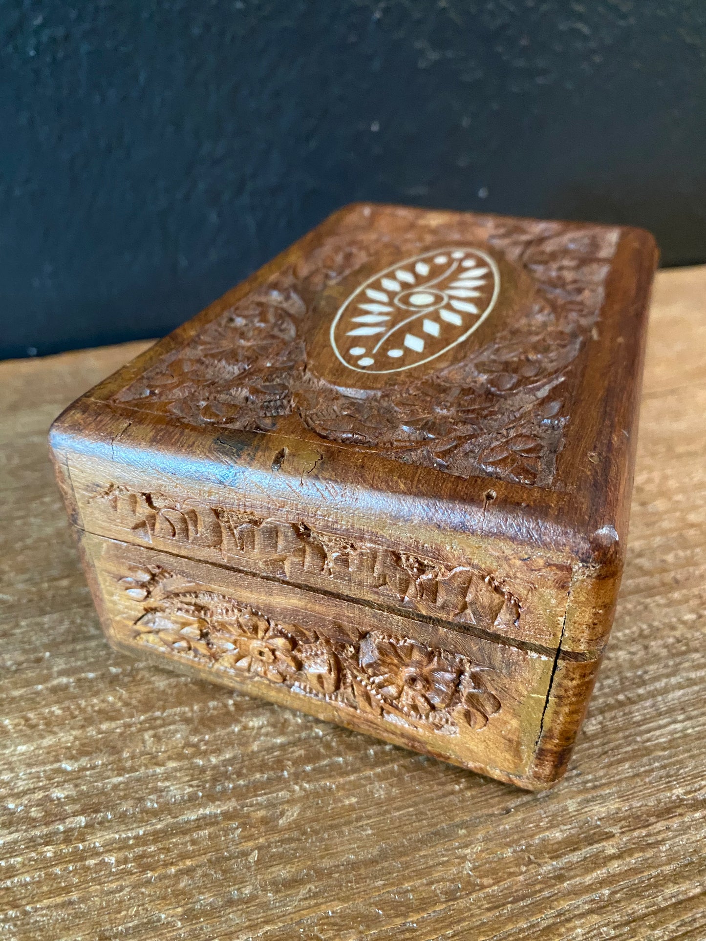 Carved Wood Box