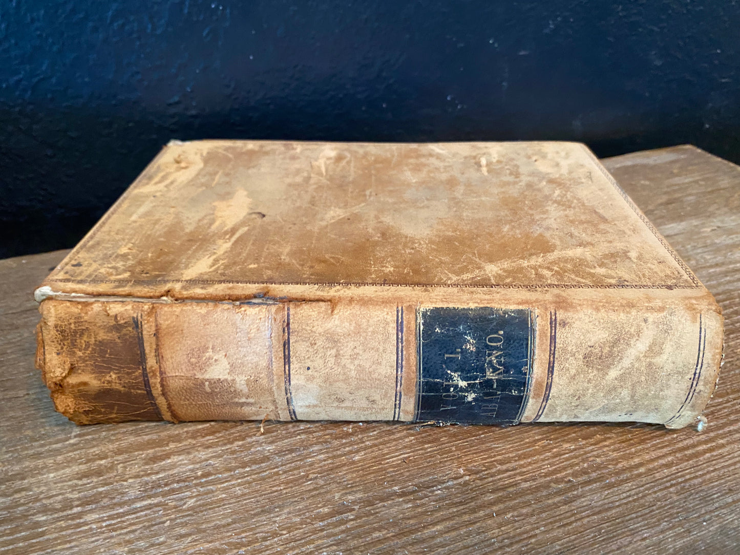 Antique Leather Bound Law Book