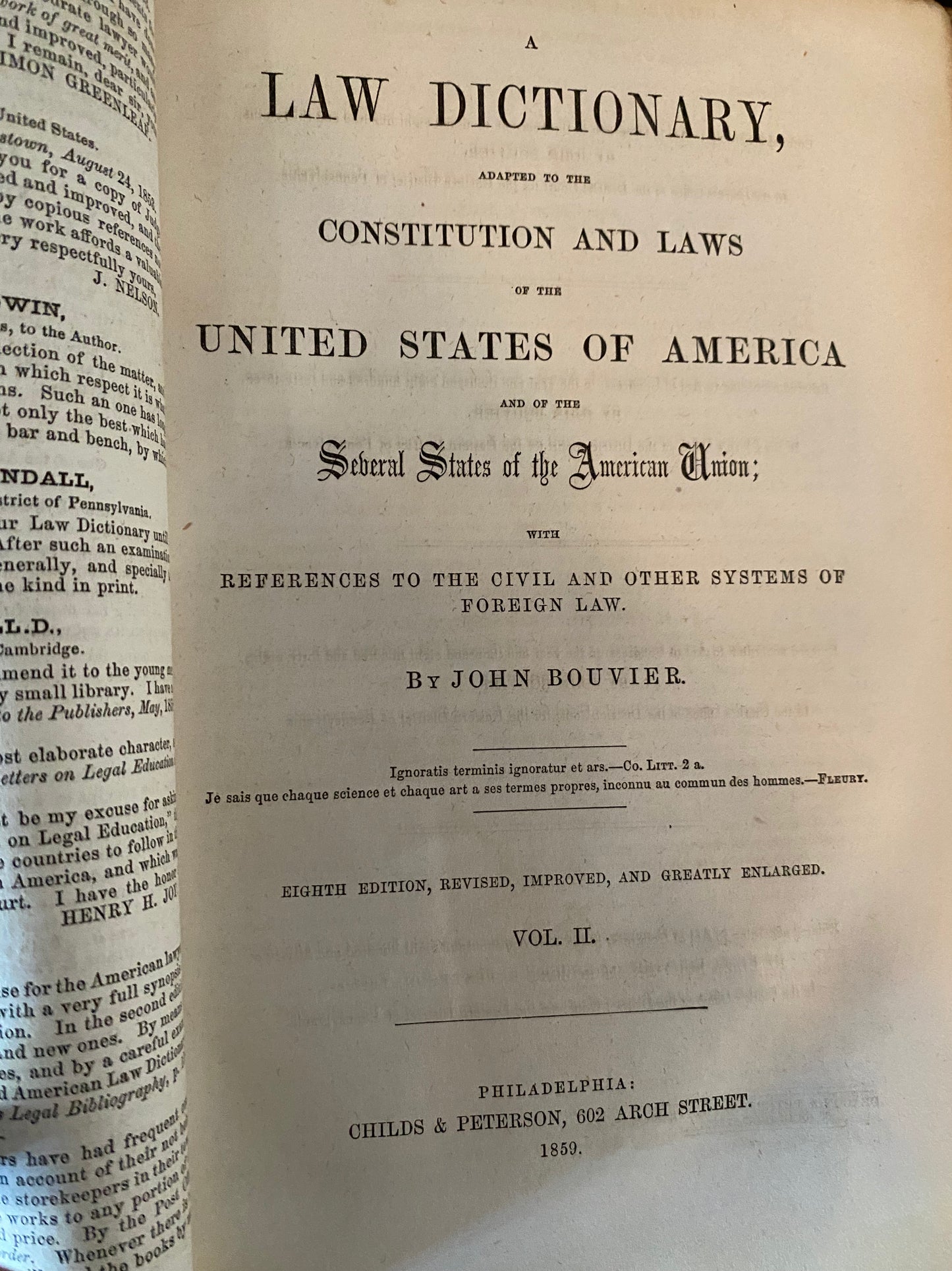 Antique Law Book | Institute Of American Law