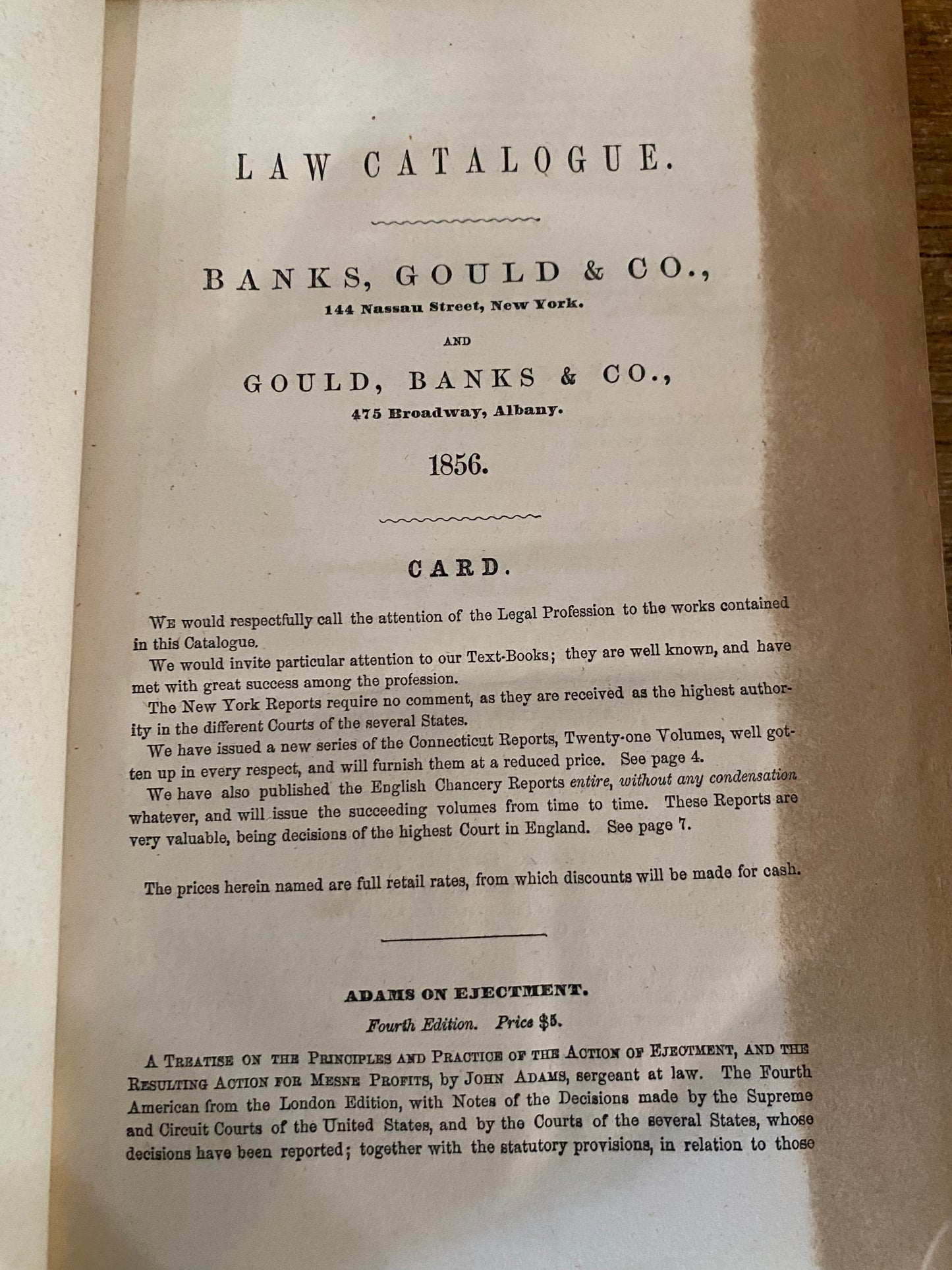 Antique Law Book | Law Catalogue