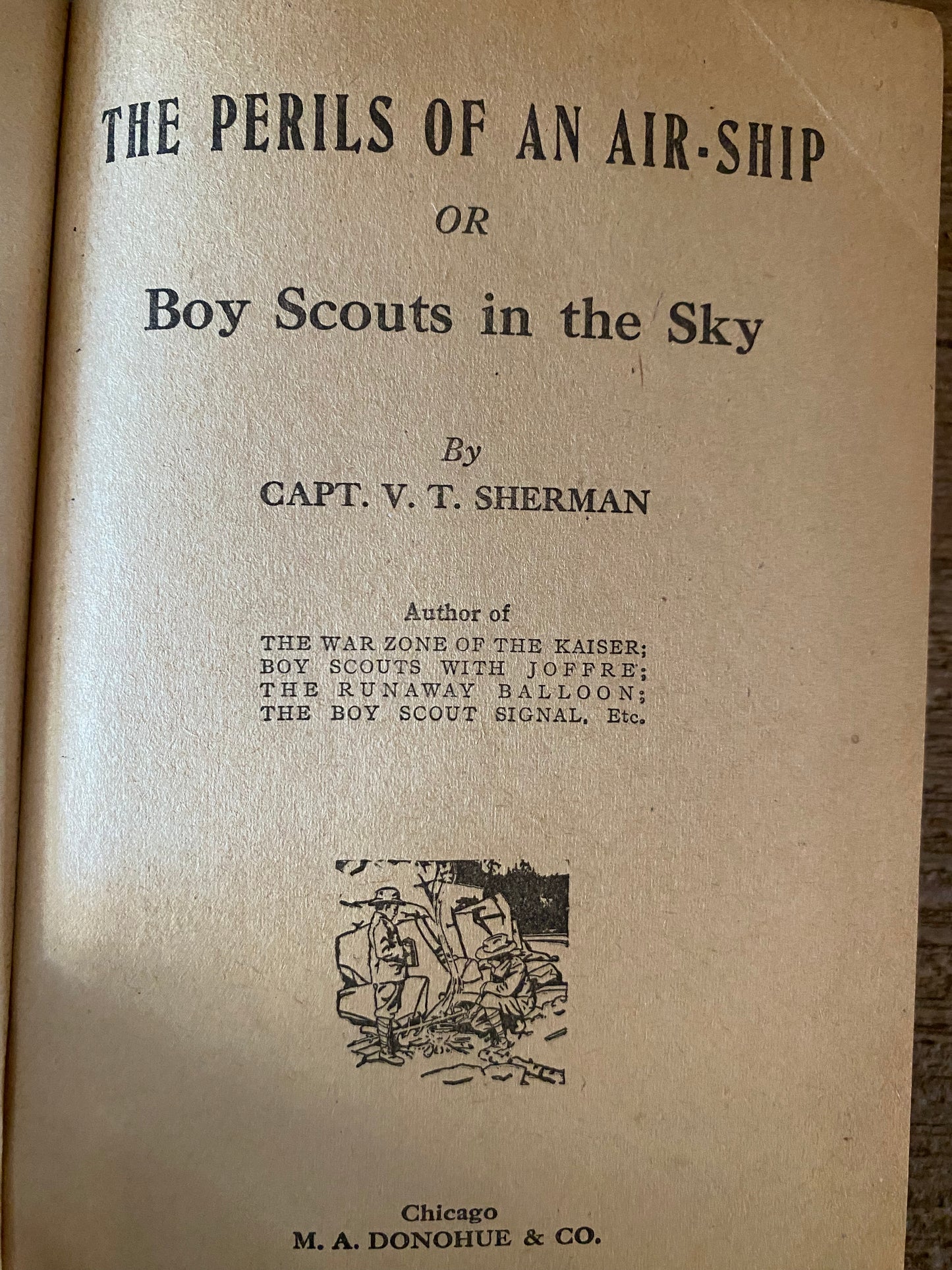 Antique Boy Scouts In The Sky Book