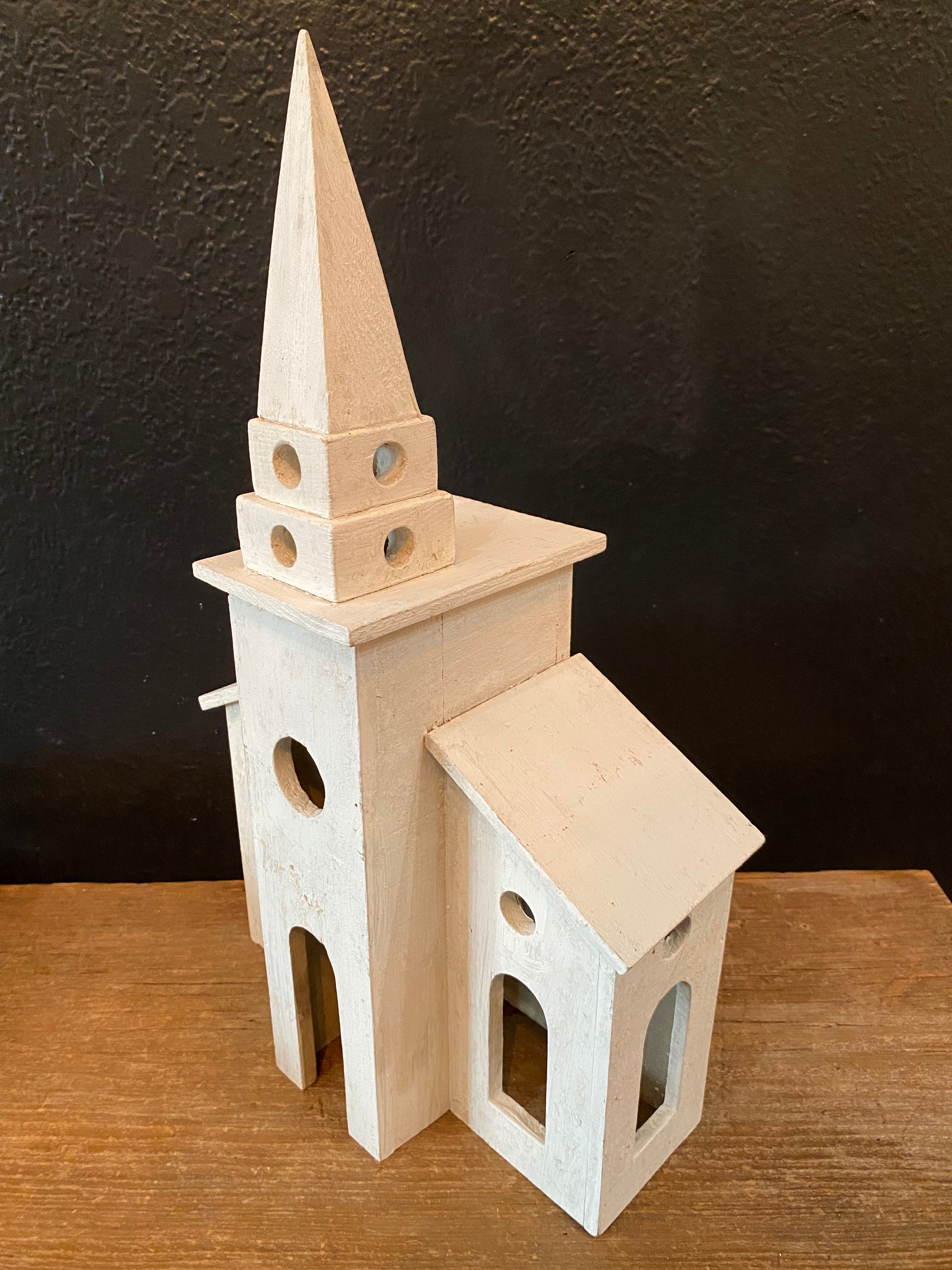 Whitewashed Wooden Church