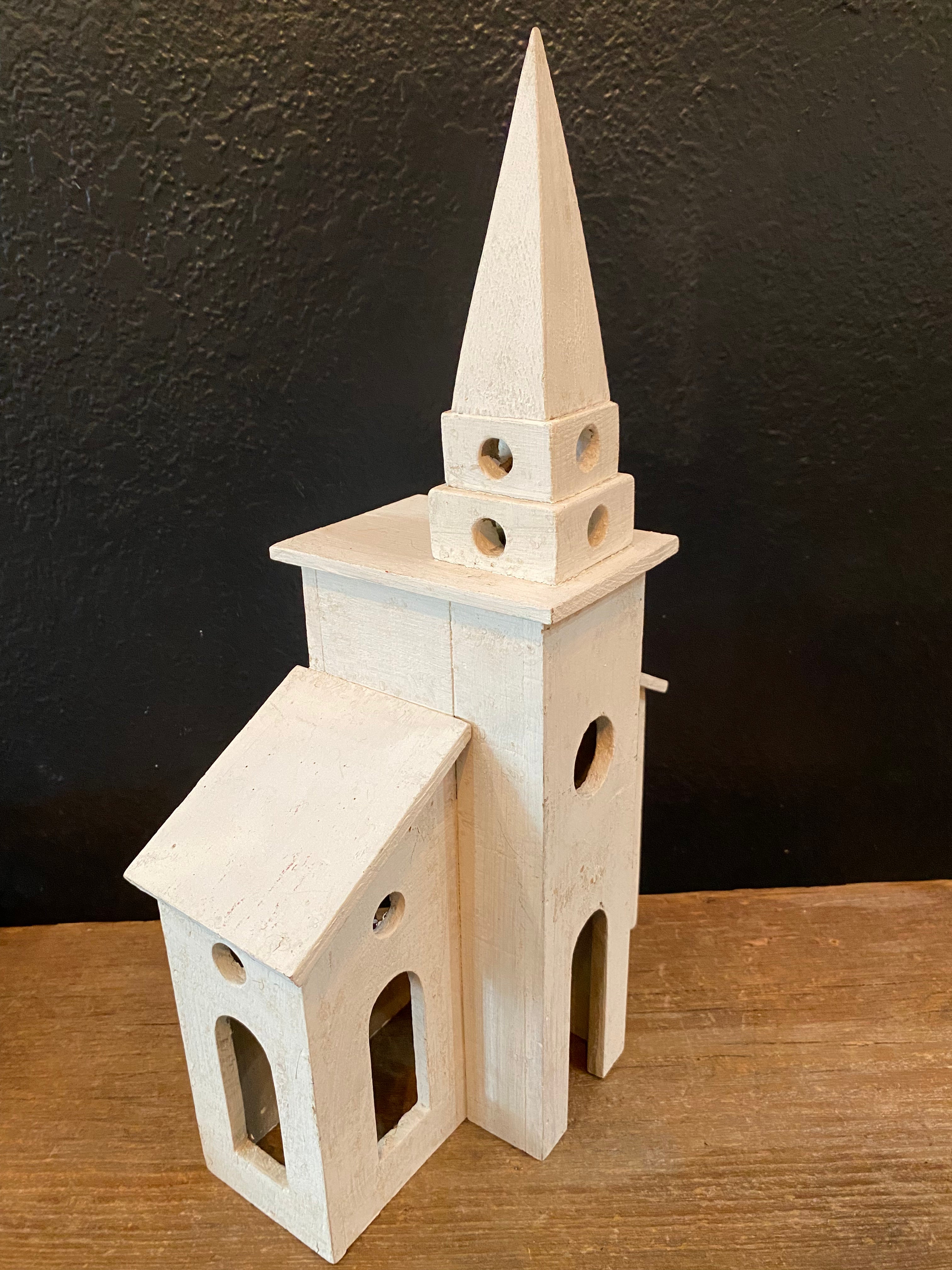 Whitewashed Wooden Church