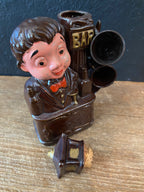 “Bartender” Decanter With Four Shot Glasses